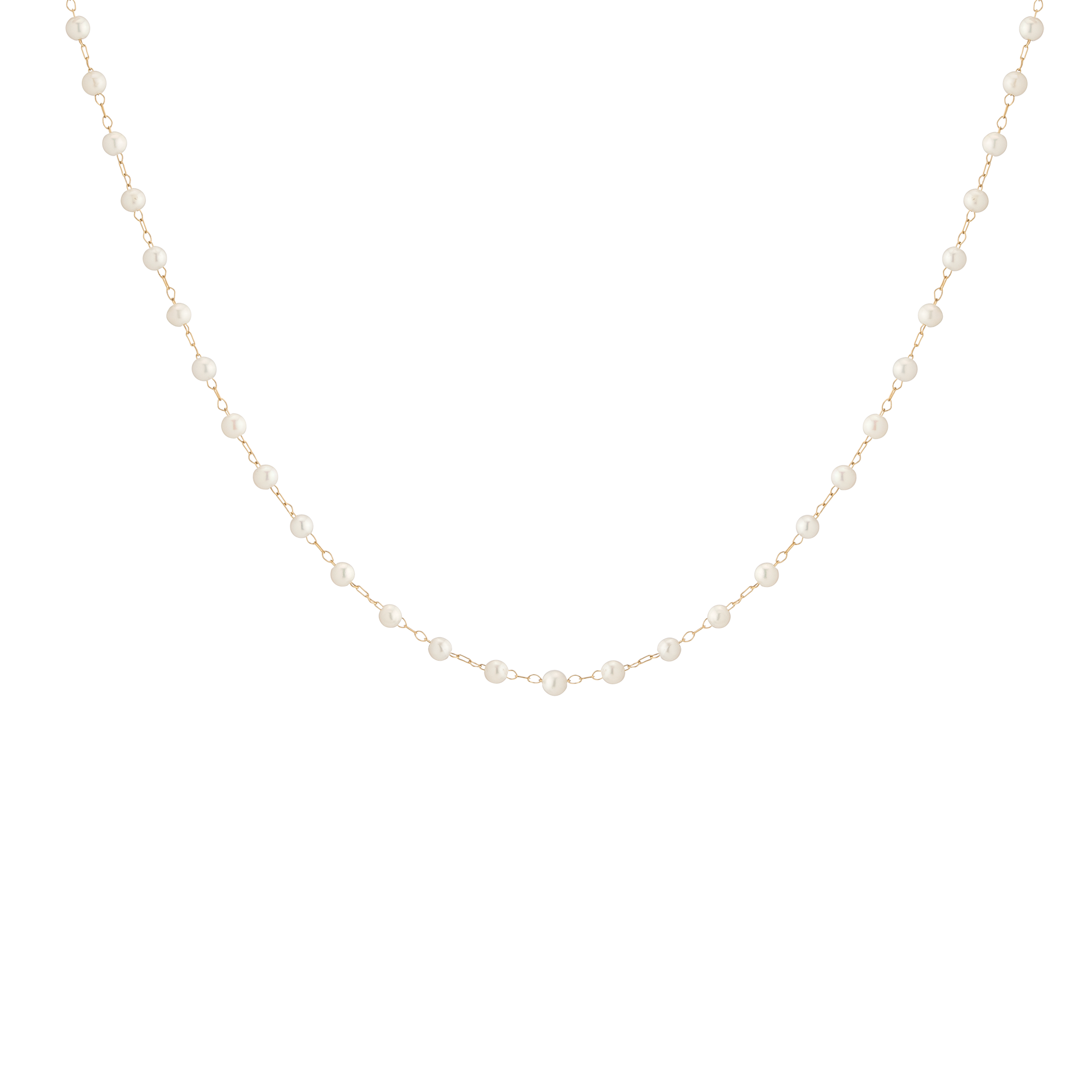 Pearl Vine Necklace Stainless Steel Yellow Gold First