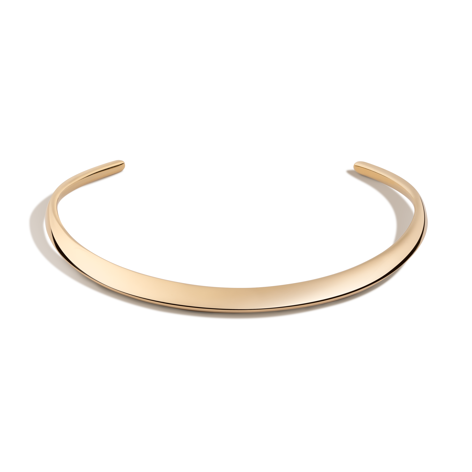 Bold Collar Necklace Stainless Steel Yellow Gold One-size First