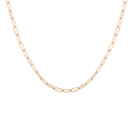 Unbreakable Paperclip Chain Necklace Stainless Steel Yellow Gold 18in First