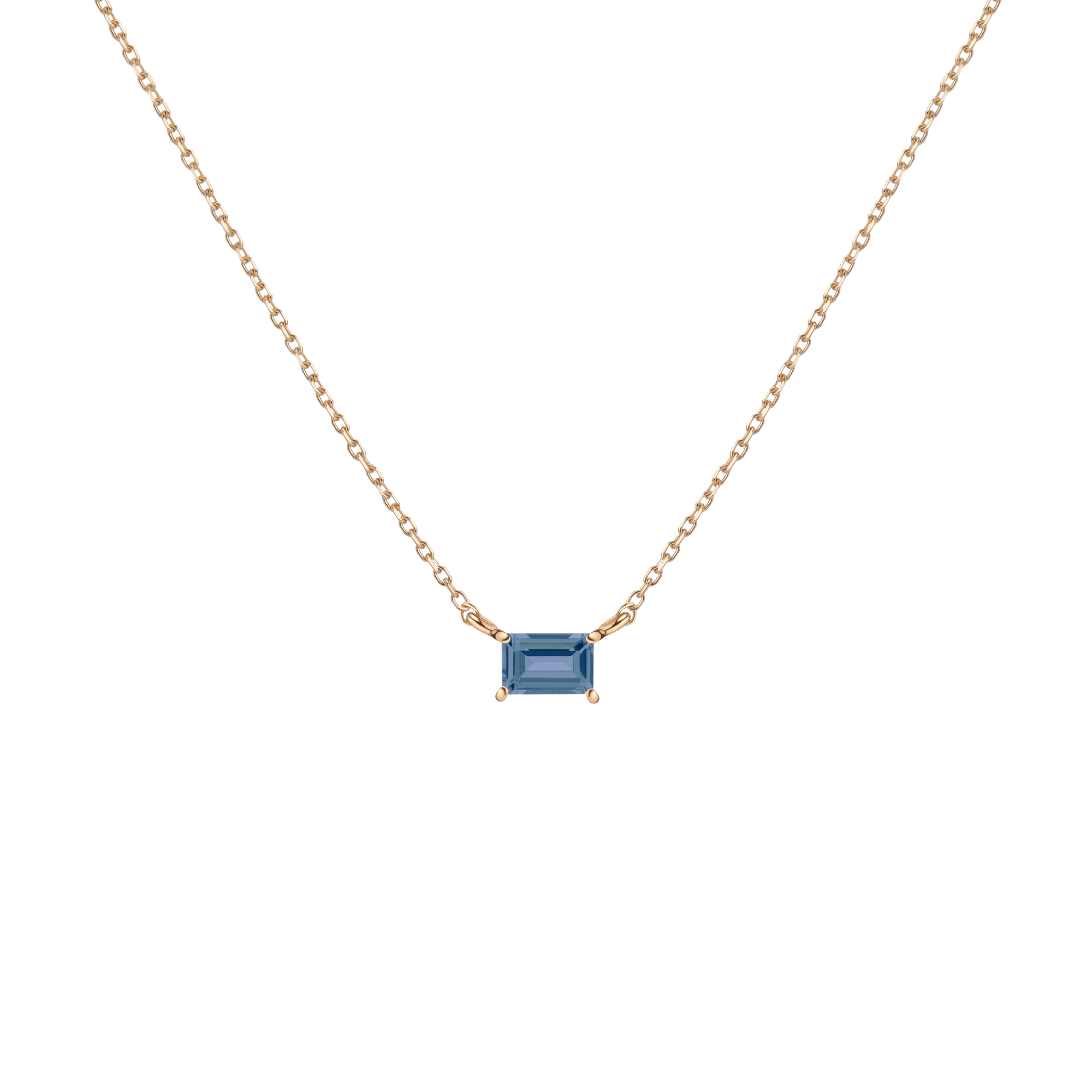 Birthstone Baguette Necklace