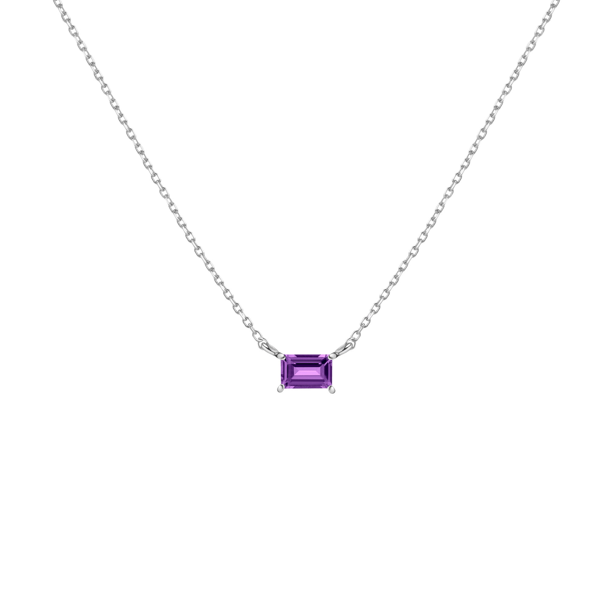 Birthstone Baguette Necklace