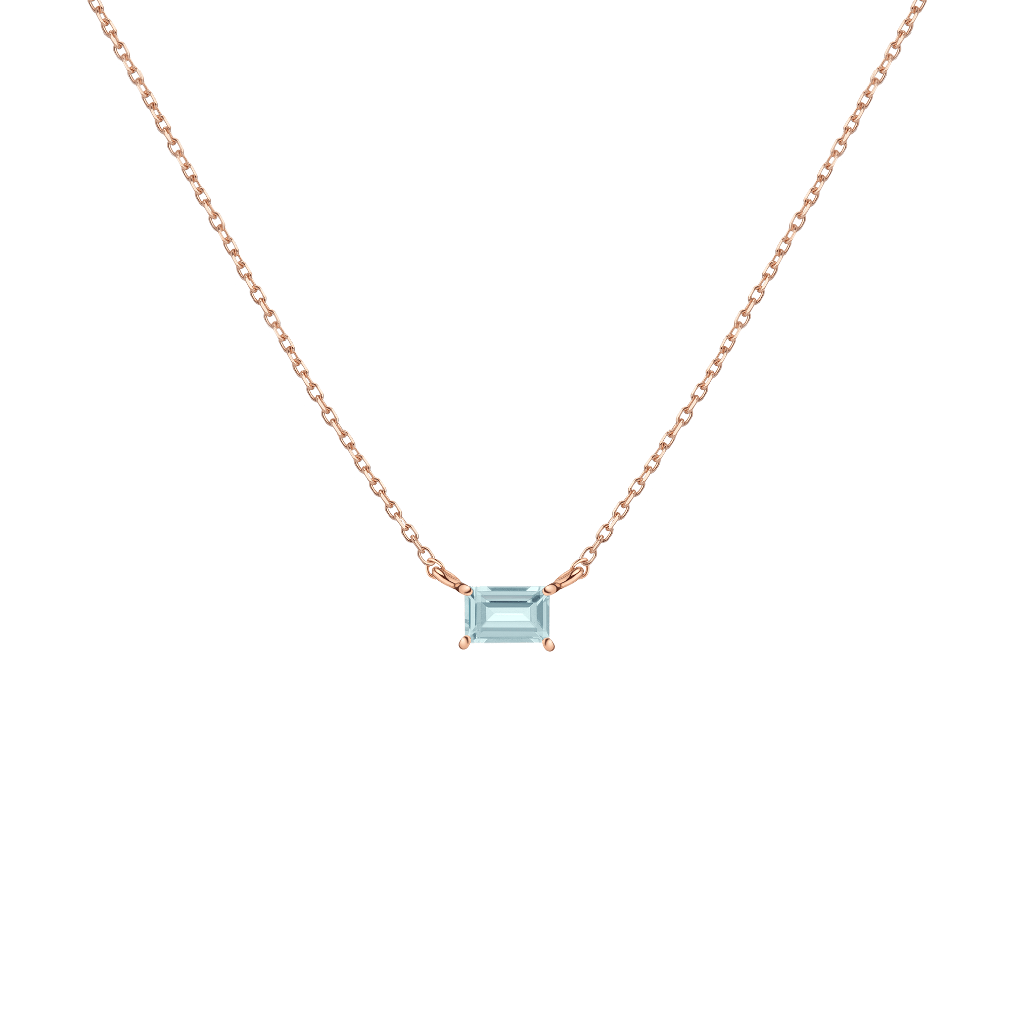 Birthstone Baguette Necklace
