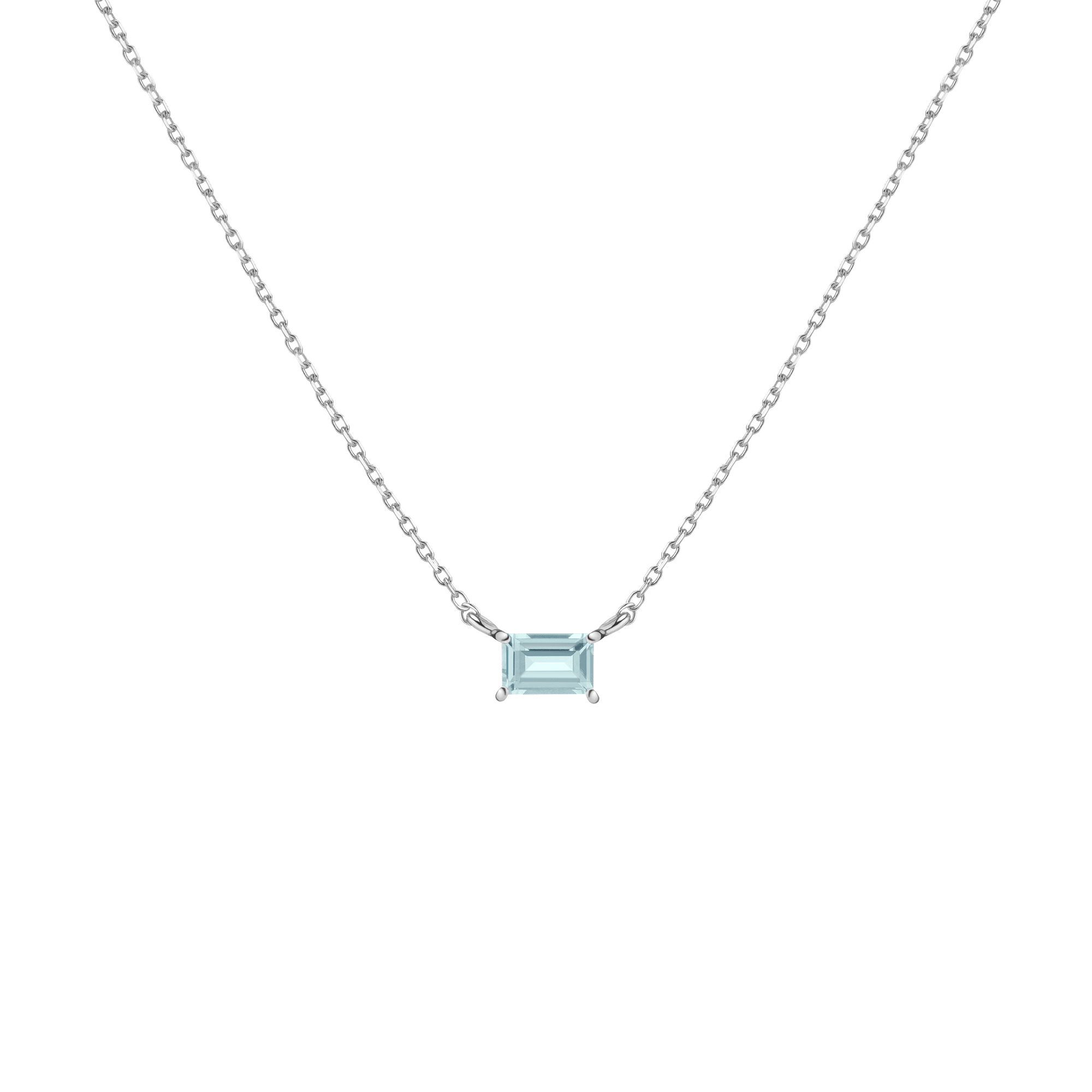 Birthstone Baguette Necklace