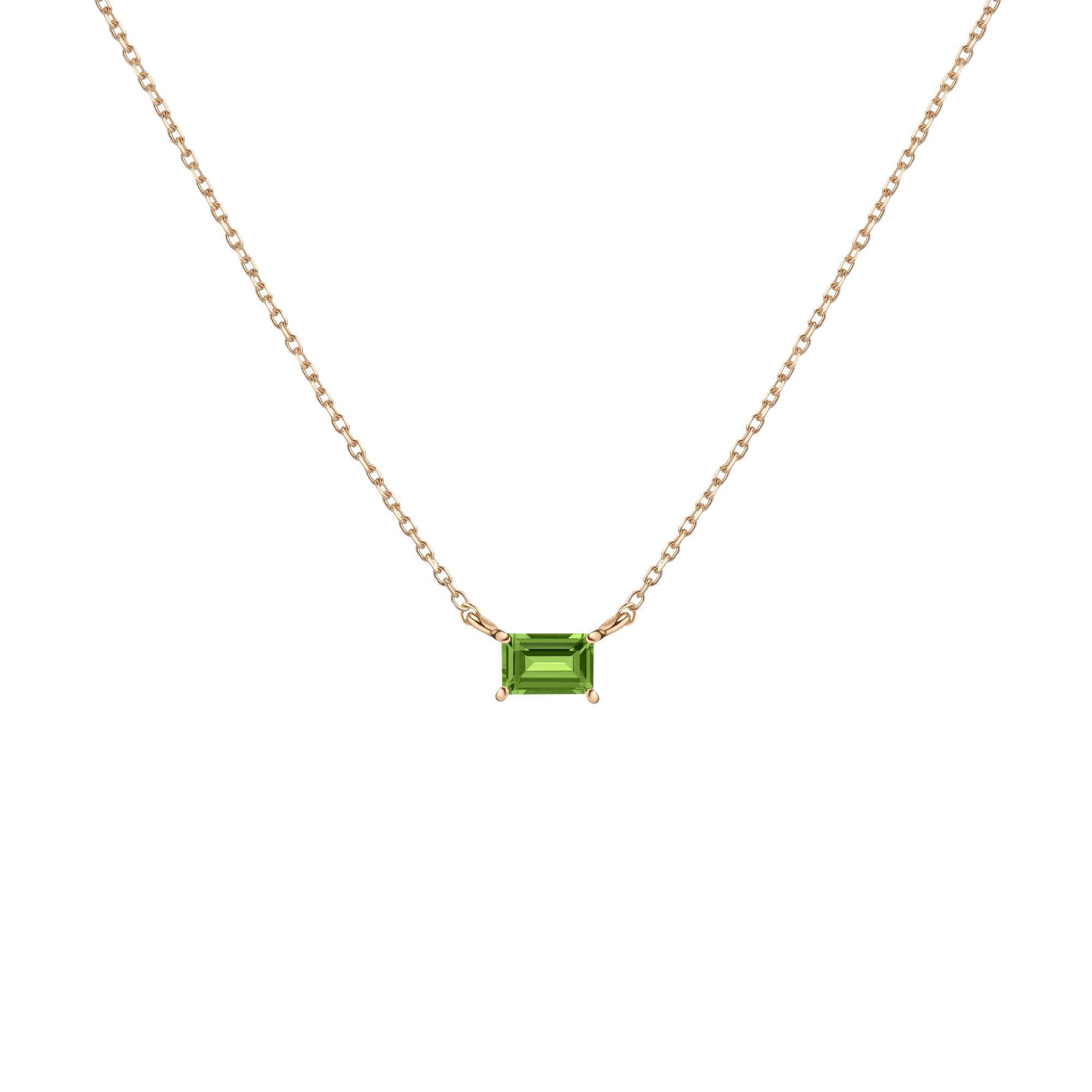 Birthstone Baguette Necklace