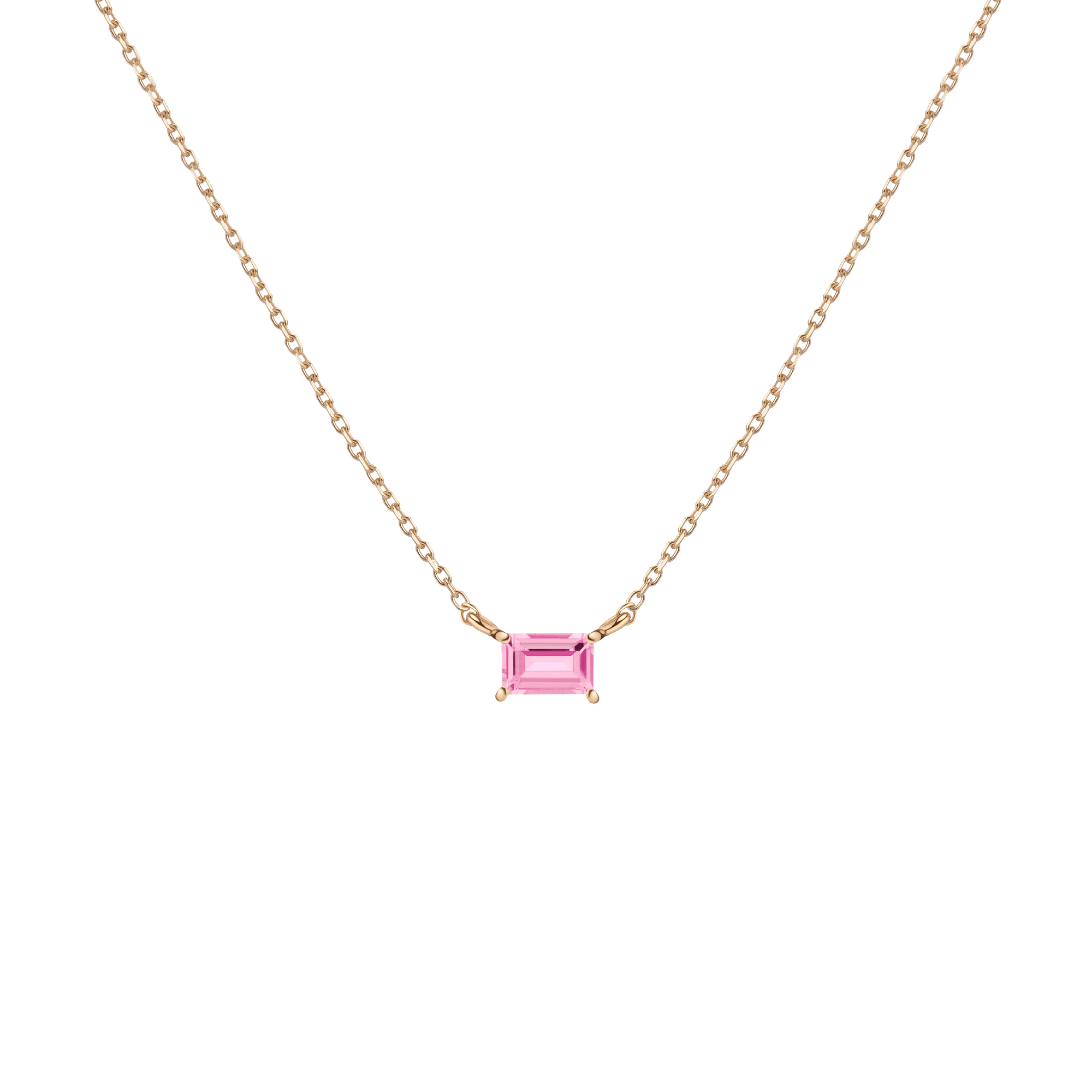 Birthstone Baguette Necklace