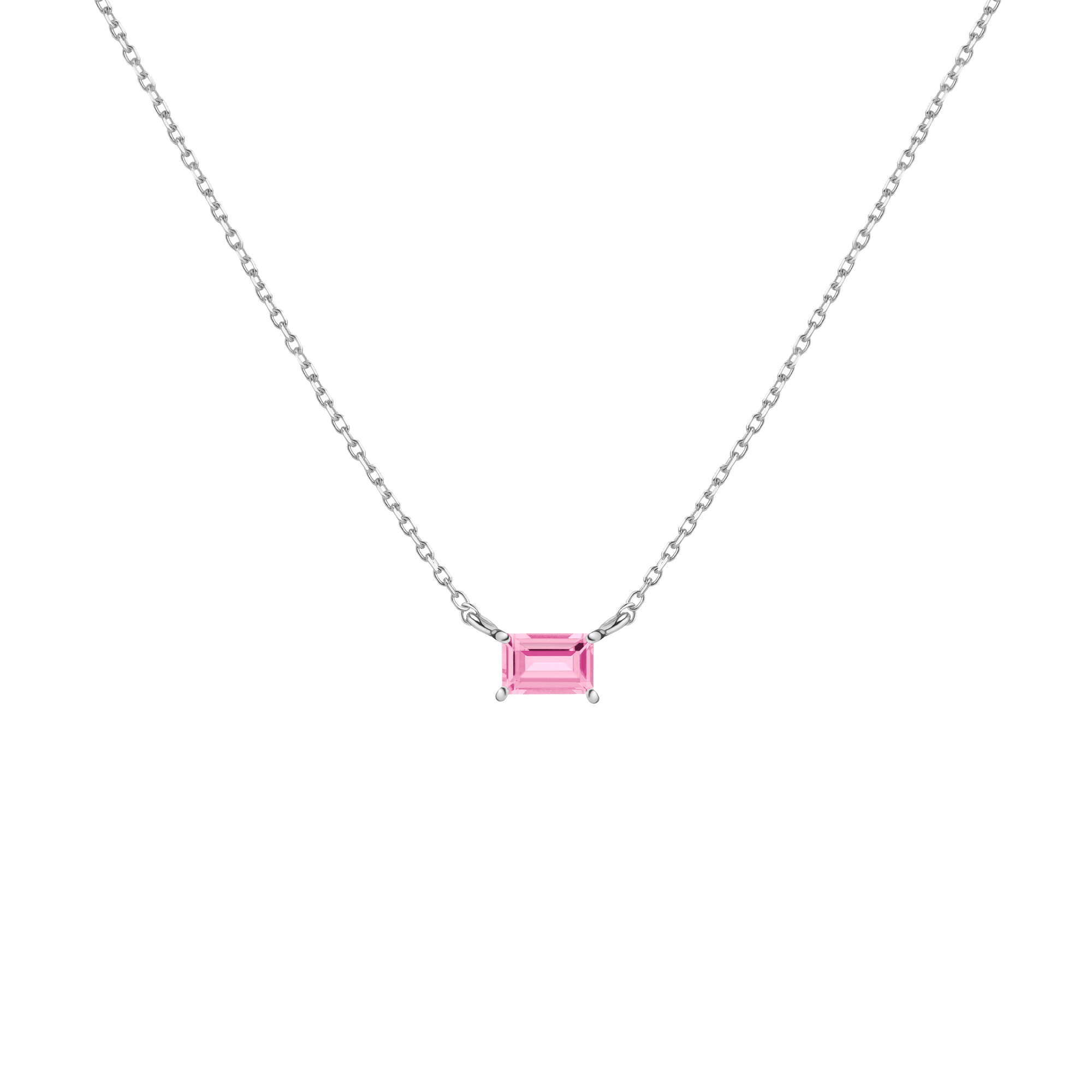 Birthstone Baguette Necklace