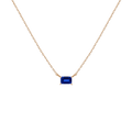 Birthstone Baguette Necklace