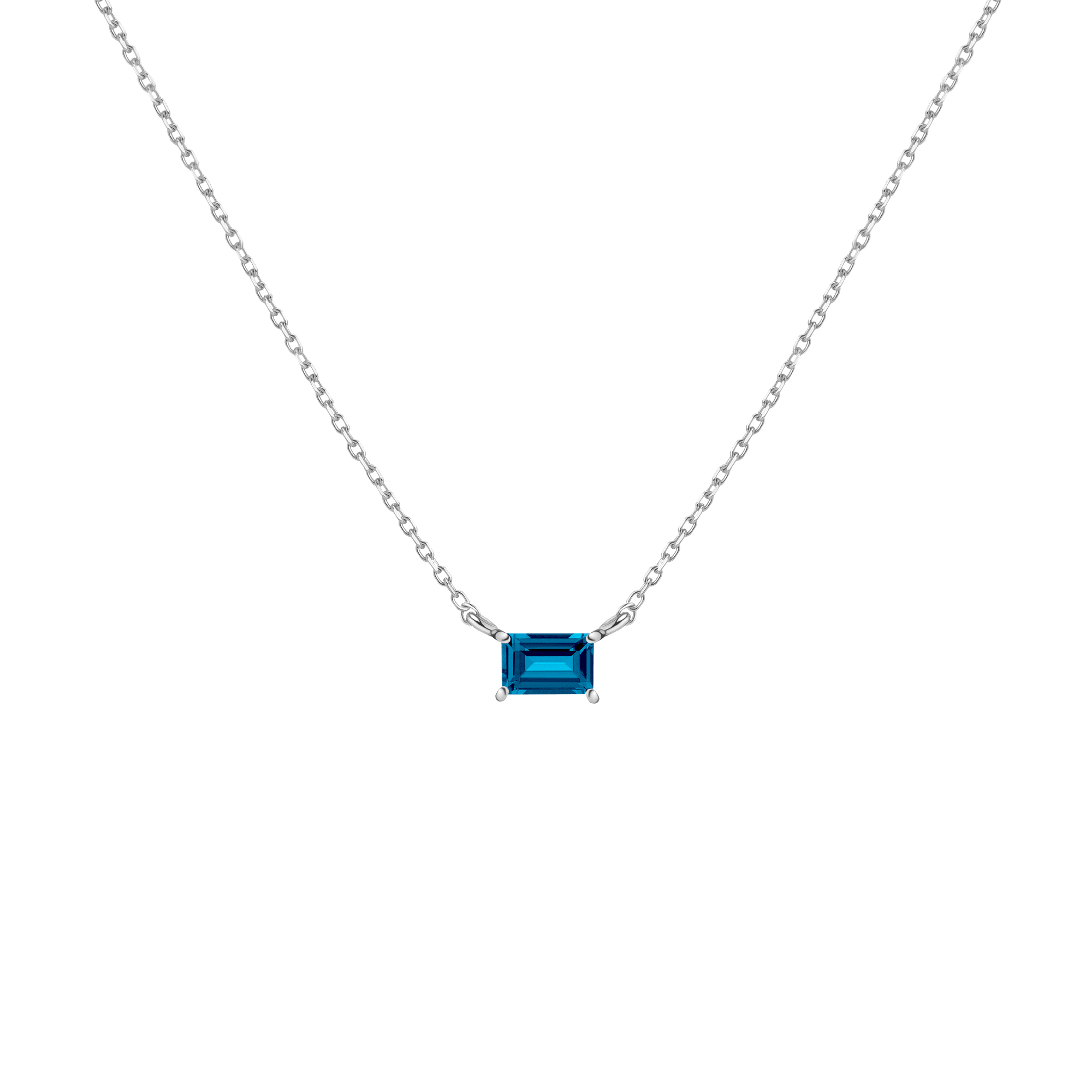 Birthstone Baguette Necklace