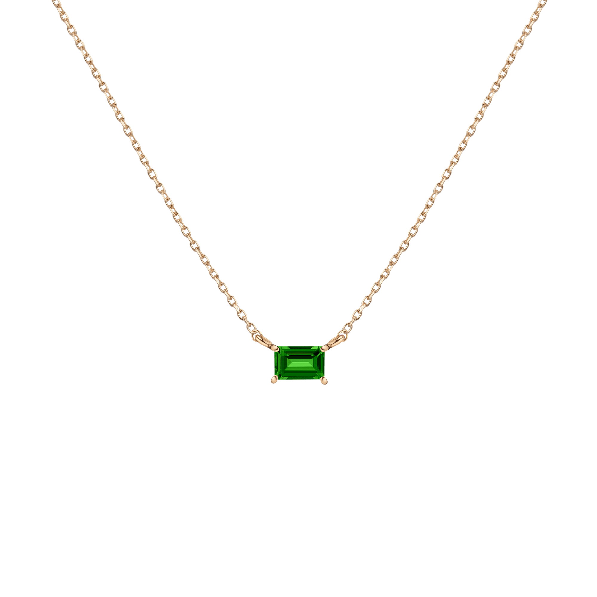 Birthstone Baguette Necklace