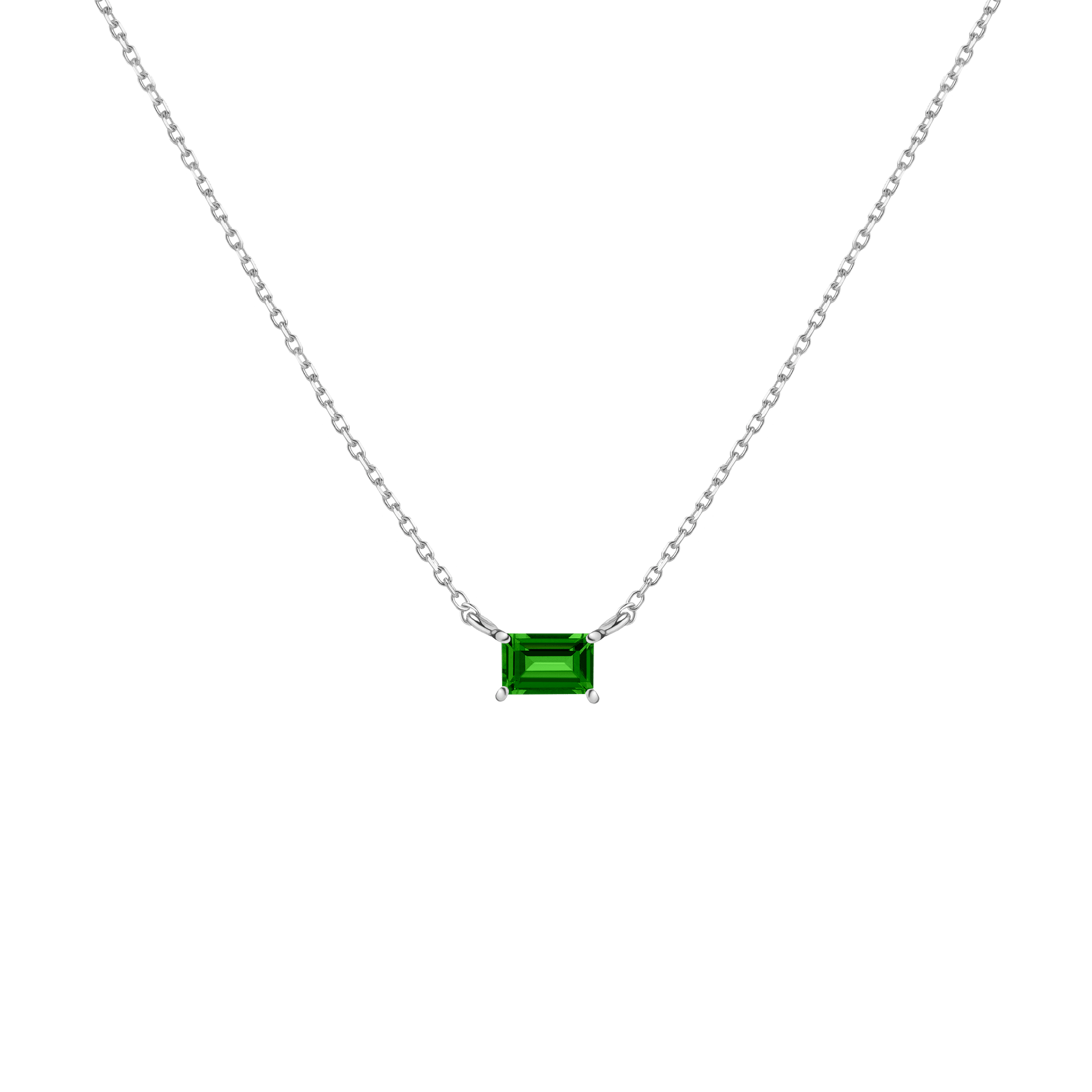 Birthstone Baguette Necklace