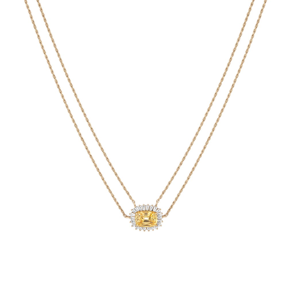 Lab Grown Yellow Canary Alexandra Necklace