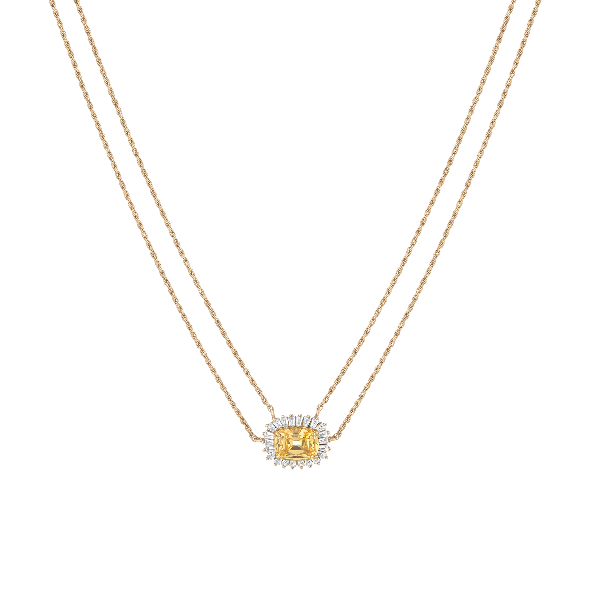 Lab Grown Yellow Canary Alexandra Necklace