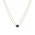 Lab Grown Green Emerald Alexandra Necklace