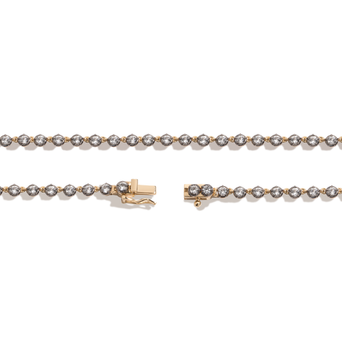 Black Rhodium Georgian Tennis Necklace