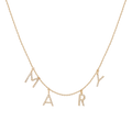 Lab Grown Diamond Pavé Station Letter Necklace
