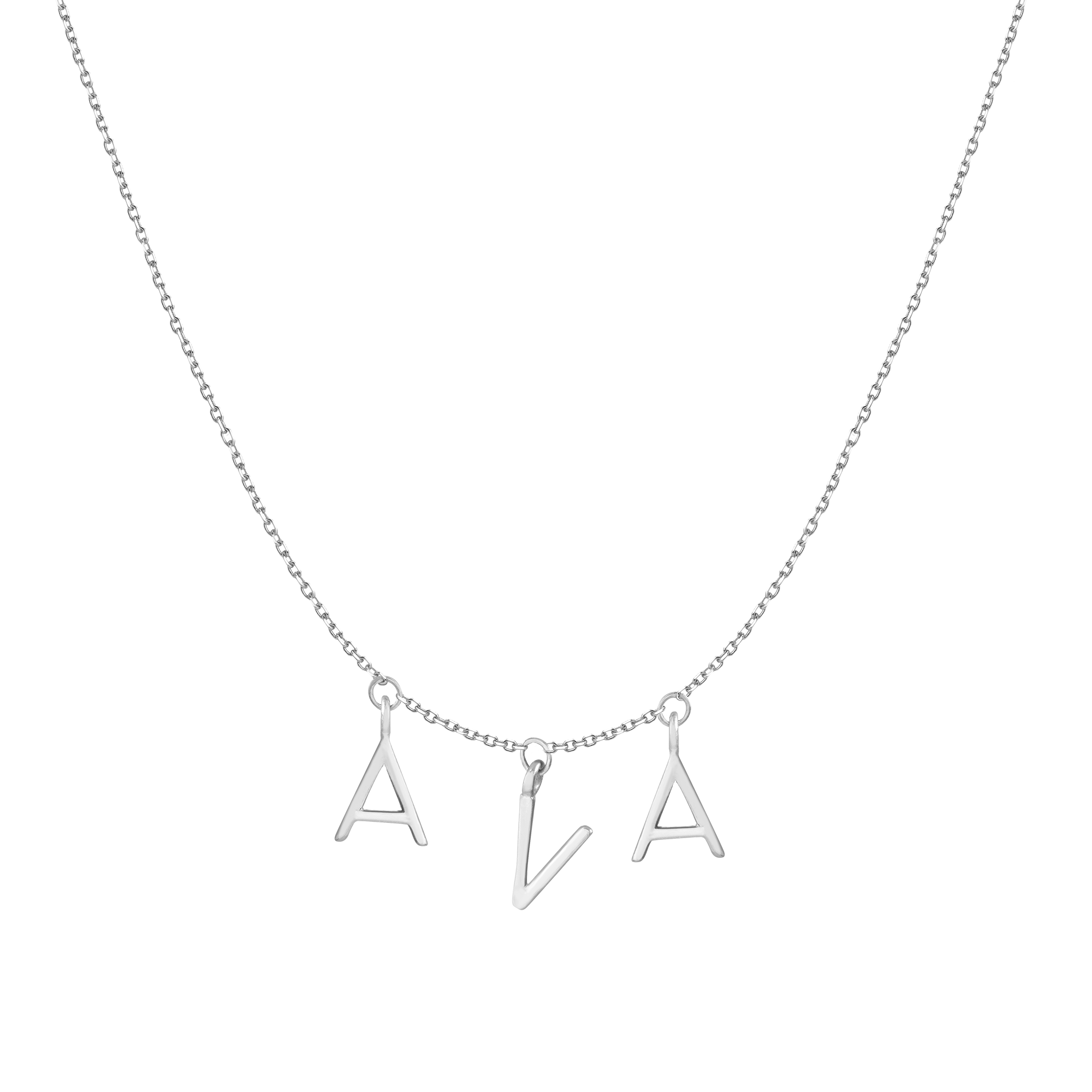 Gold Station Letter Necklace