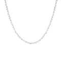 Lab Grown White Sapphire Mosaic Tennis Necklace