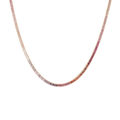 Pink Ombré Baguette Tennis Necklace