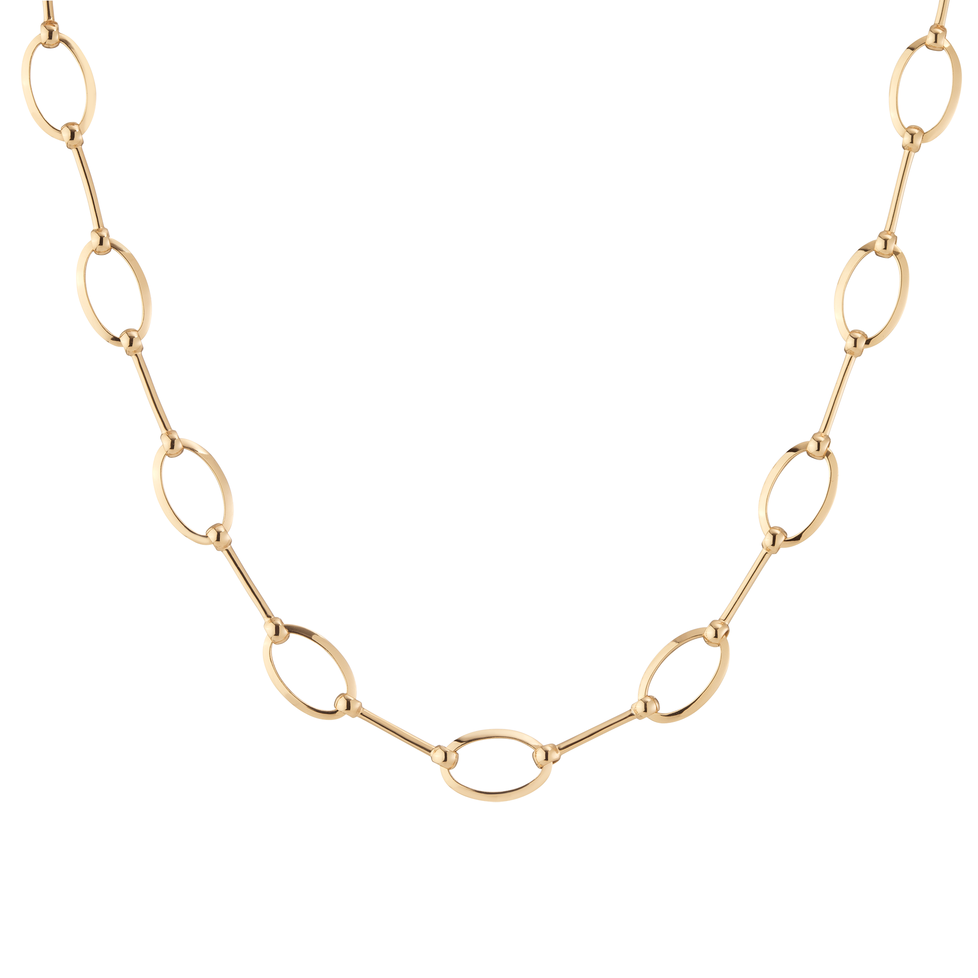 Polo Chain Necklace Vermeil Yellow Gold 16in 18in First