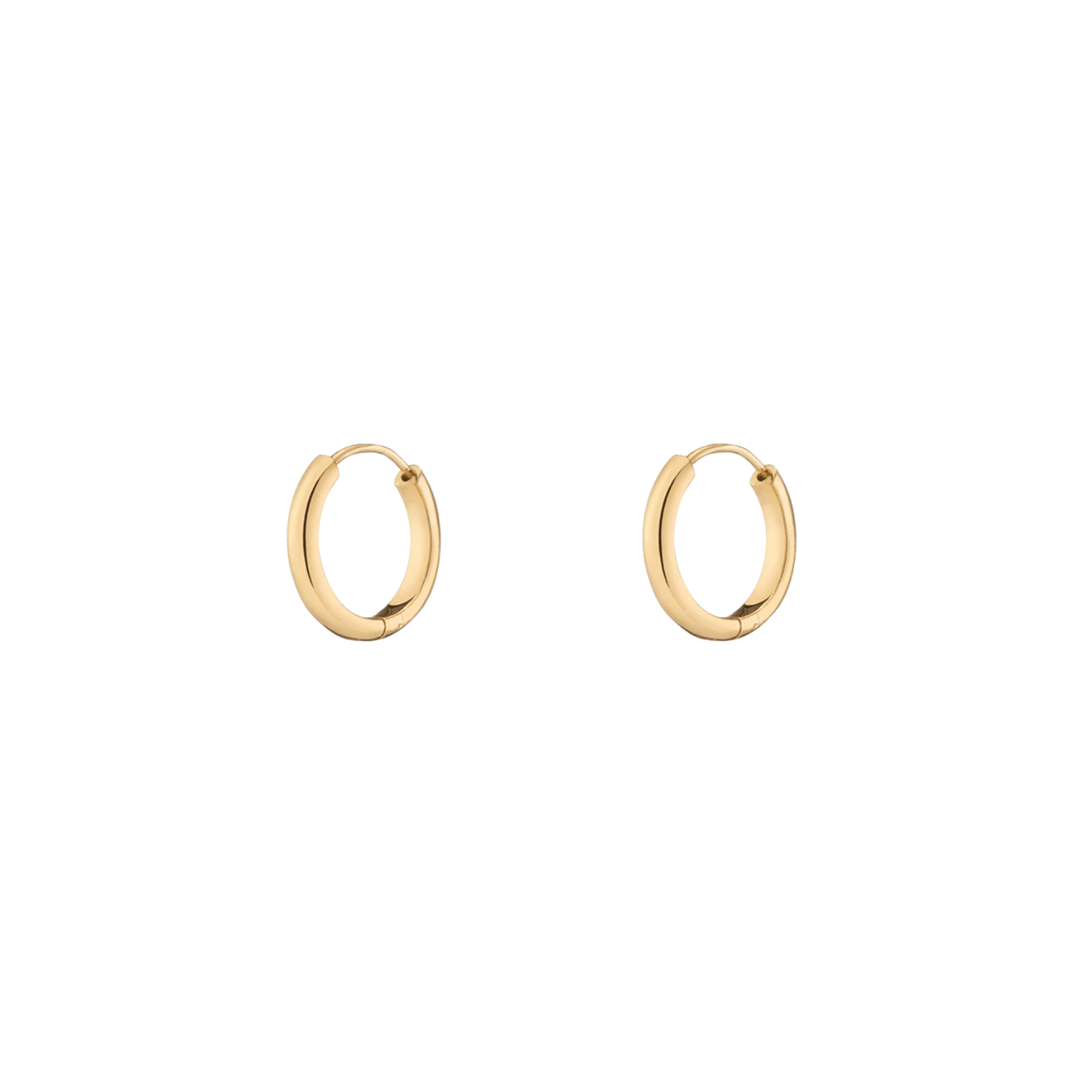 Small Endless Gold Hoop Earrings