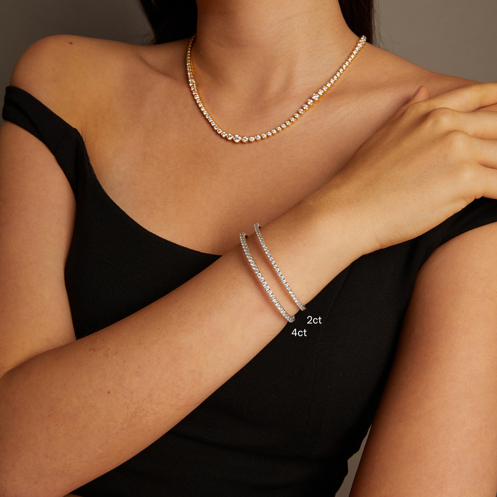 2ct Lab Grown Diamond Flex Tennis Bracelet