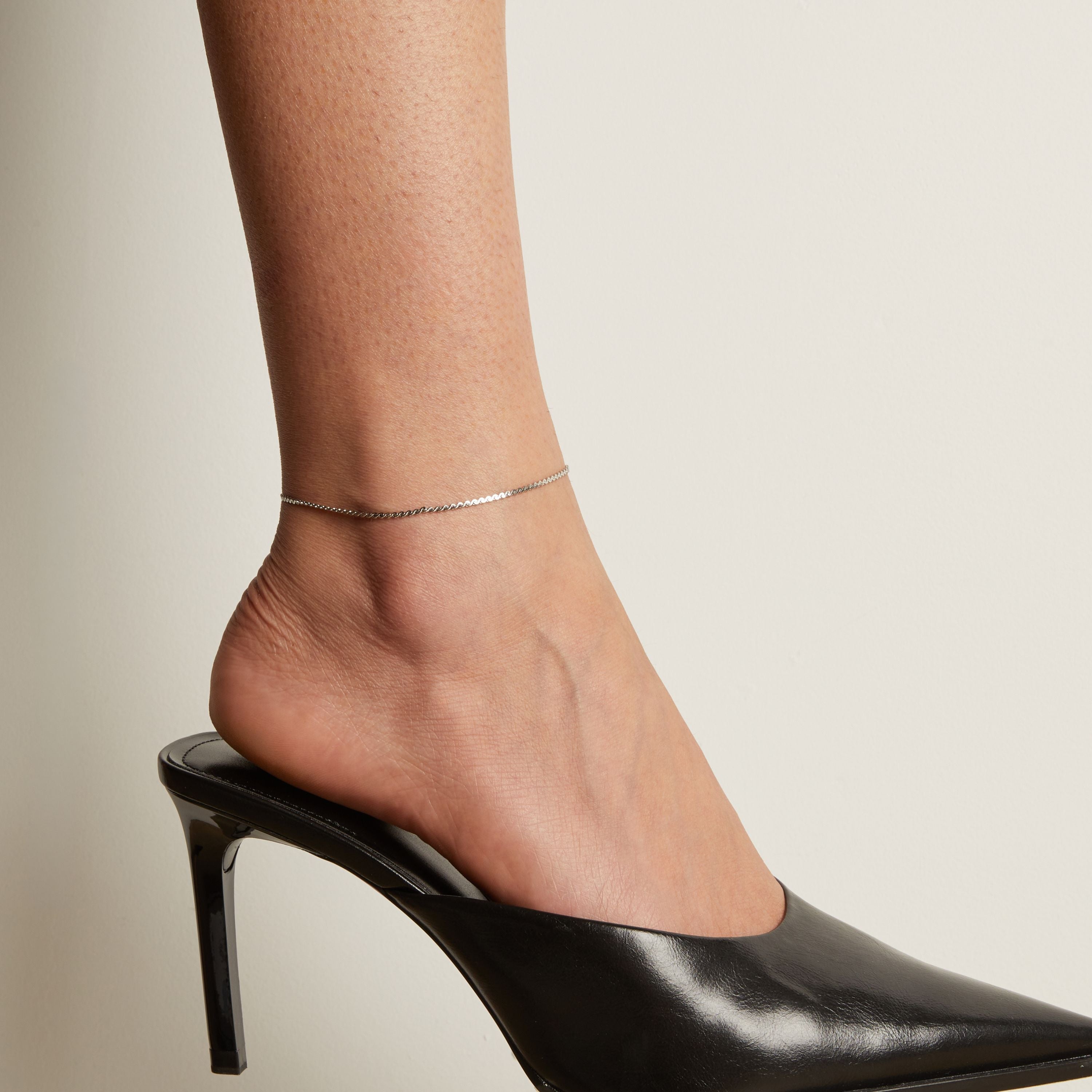 Wave Chain Anklet