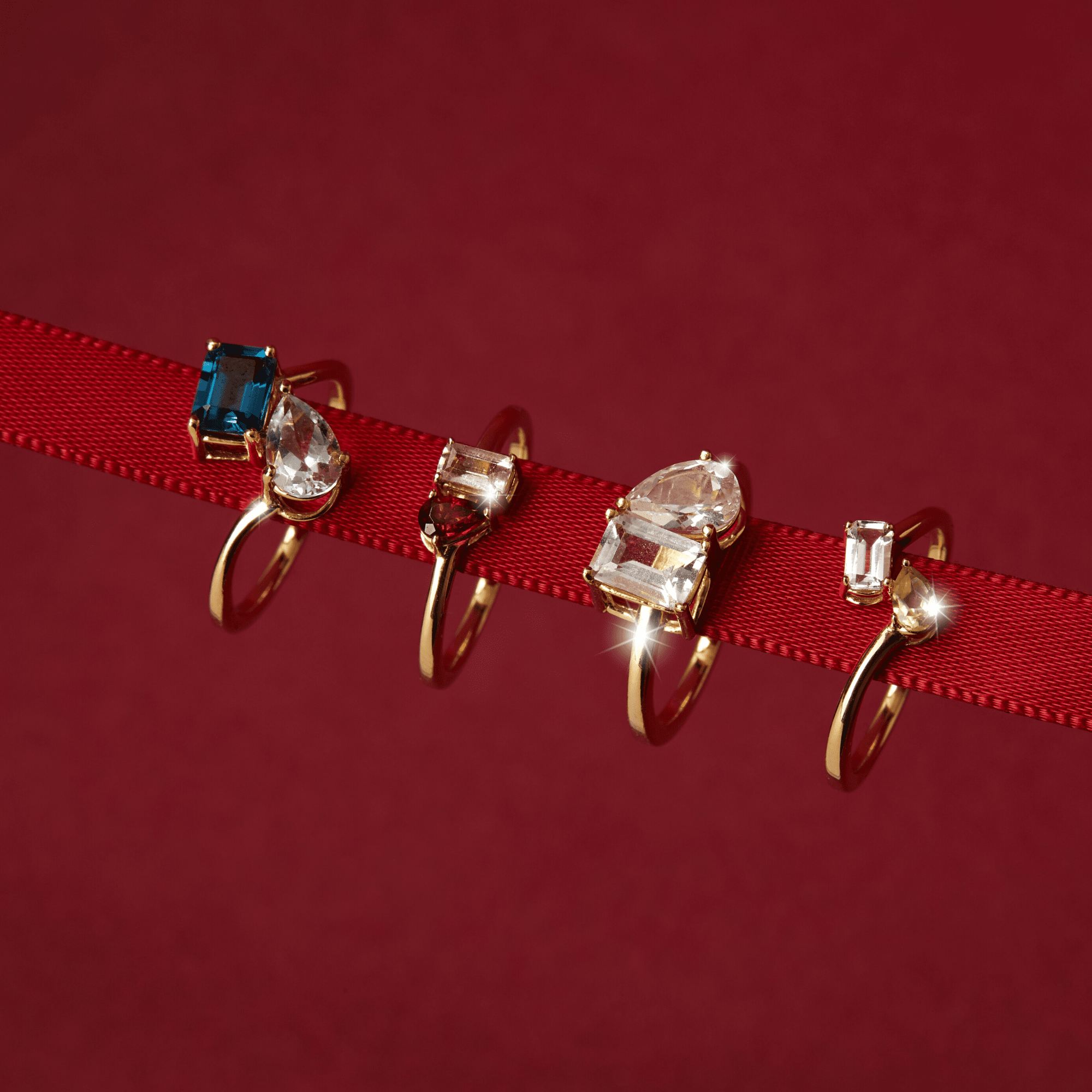 Toi et Moi Gemstone Mini Classic Ring