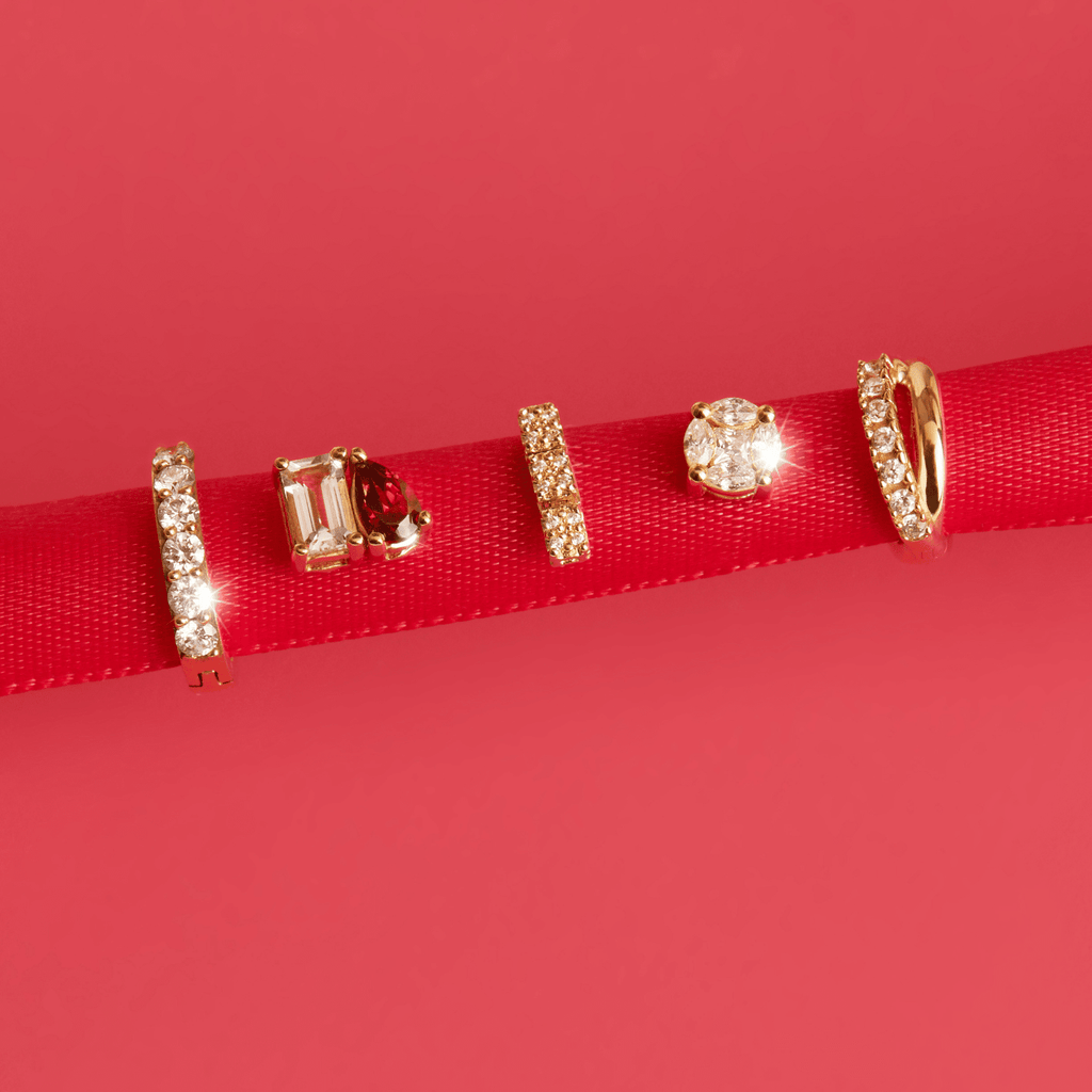 Petite Lab Grown Diamond Tennis Earrings