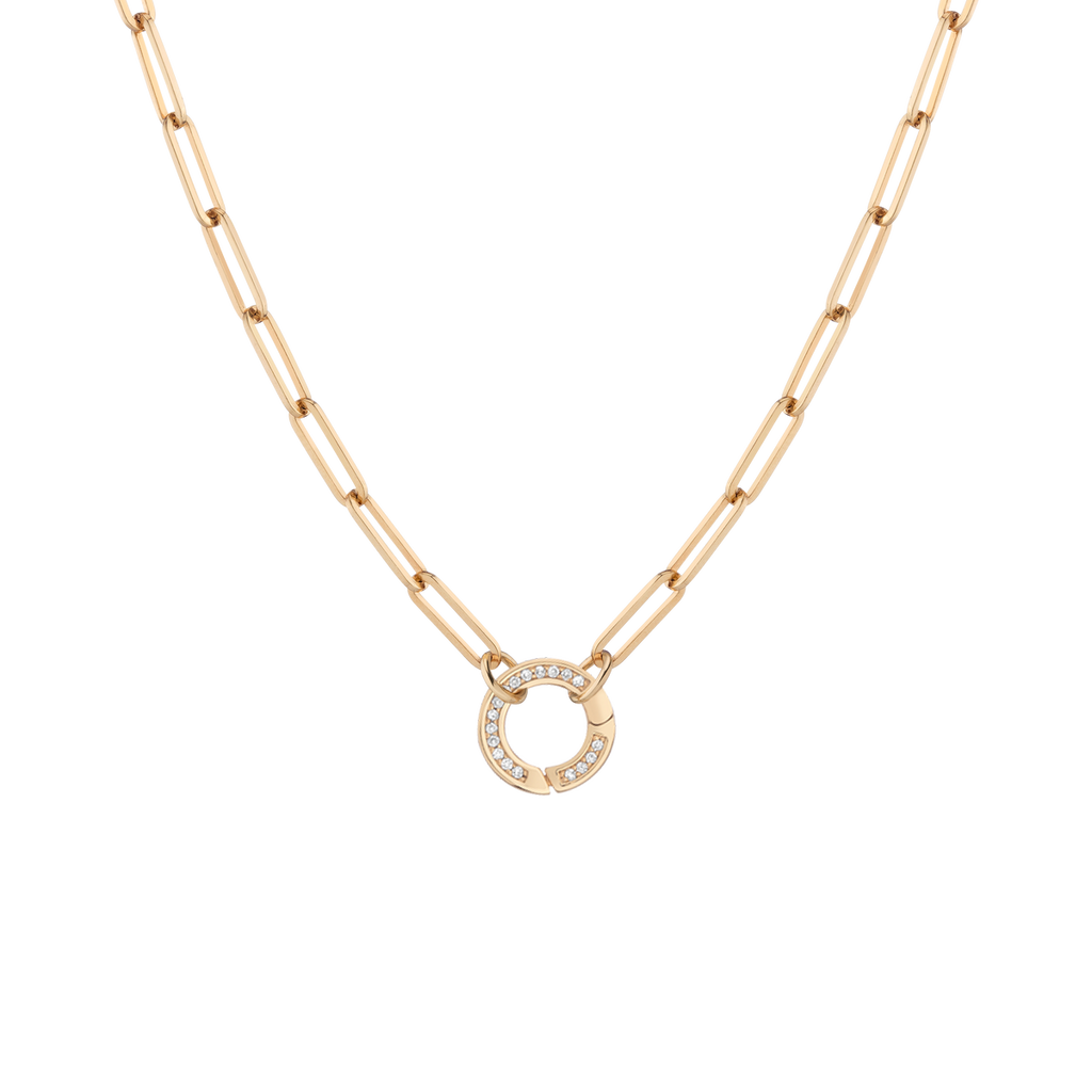 Paperclip Chain Charm Necklace
