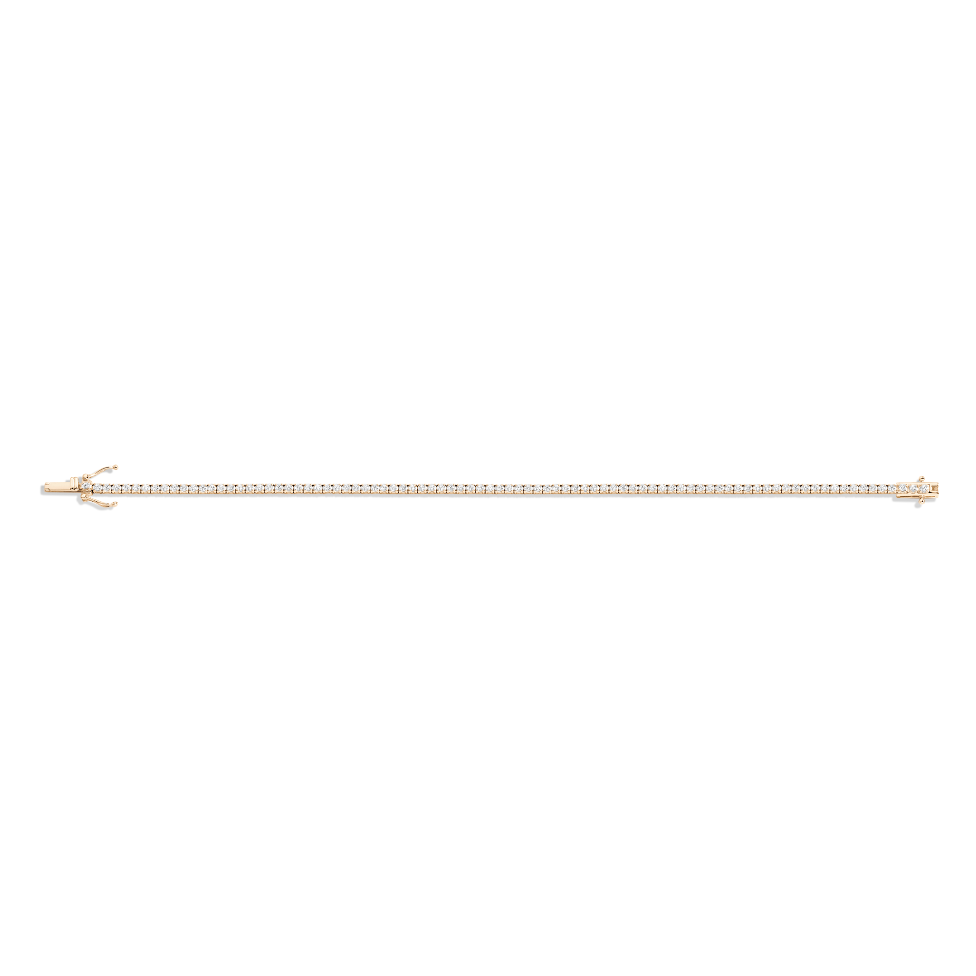 Petite Lab Grown White Sapphire Tennis Bracelet
