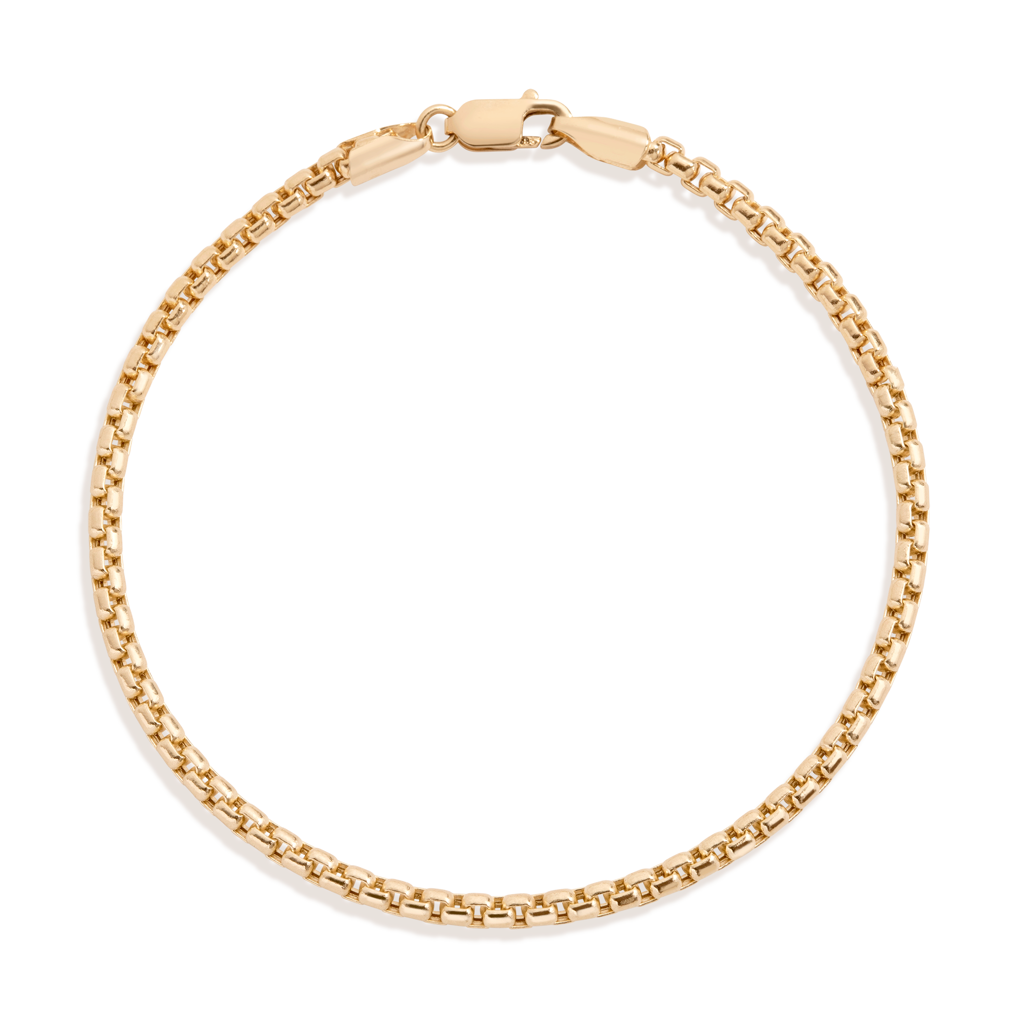 Round Box Chain Bracelet