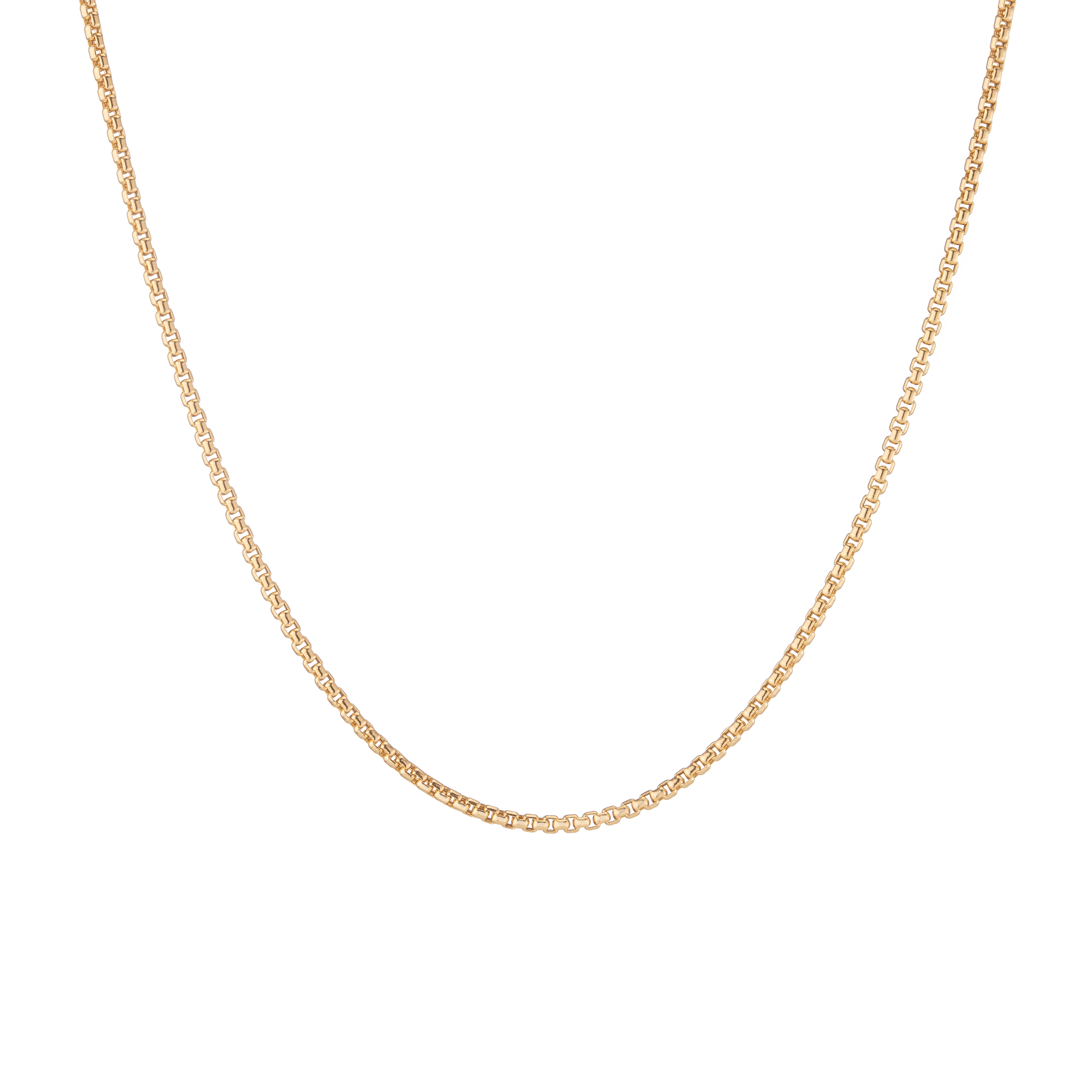 Round Box Chain Necklace