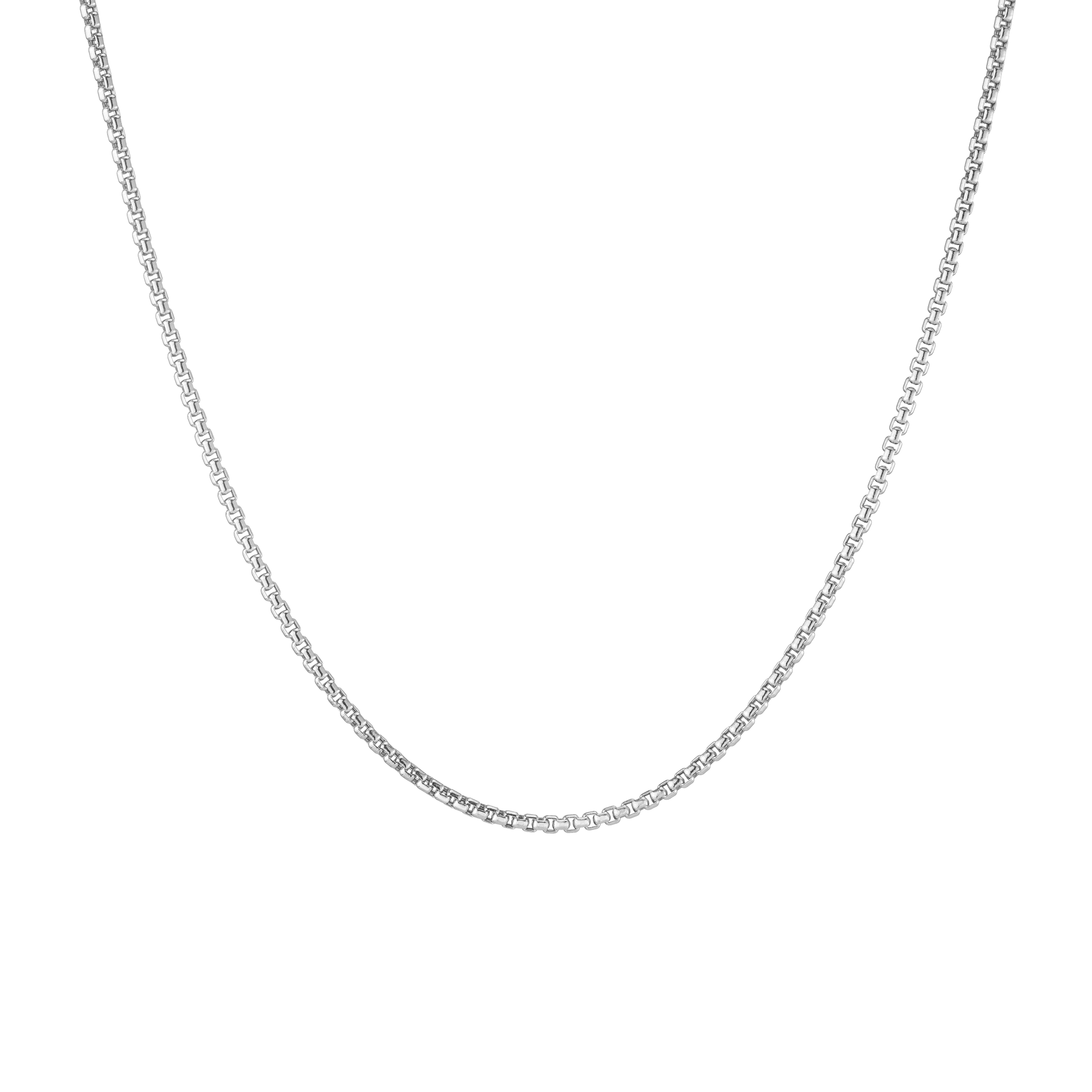 Round Box Chain Necklace