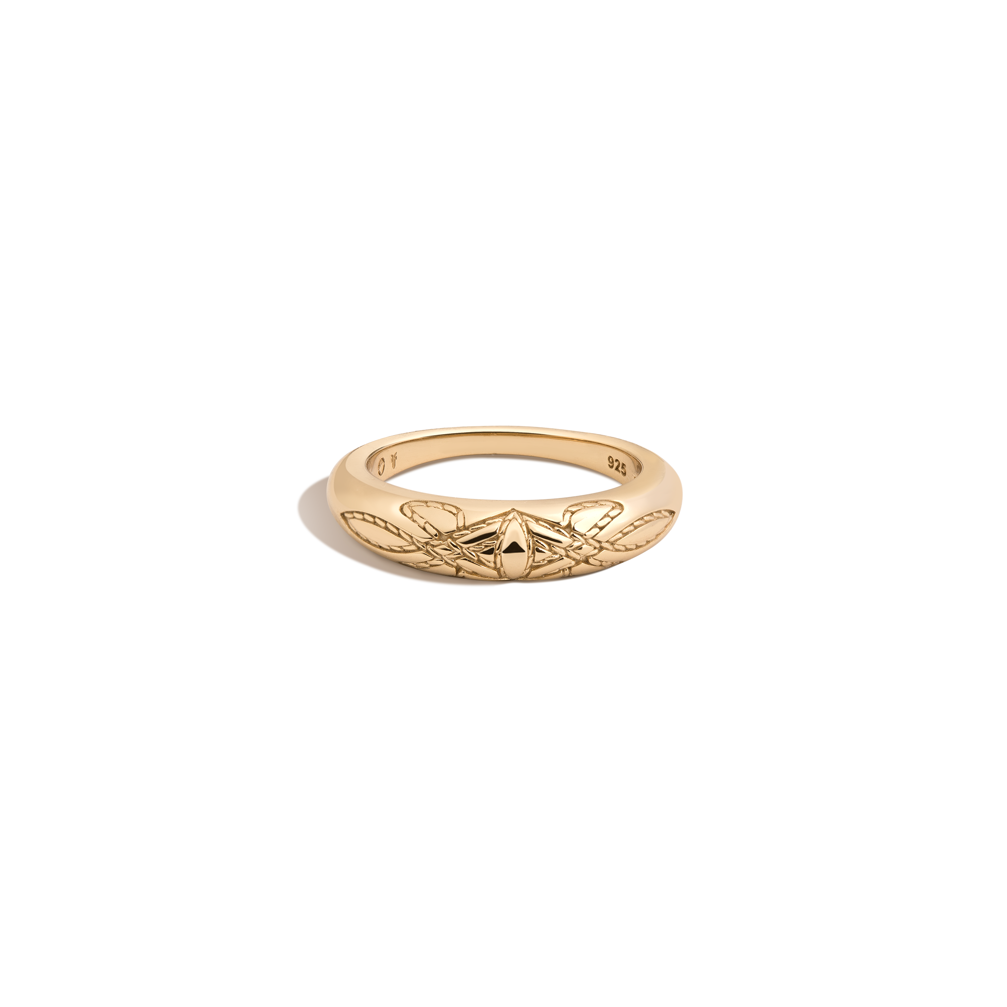 Aurate x Frye: Western Stitch Mini Dome Ring