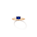 Birthstone Baguette Ring - Sapphire