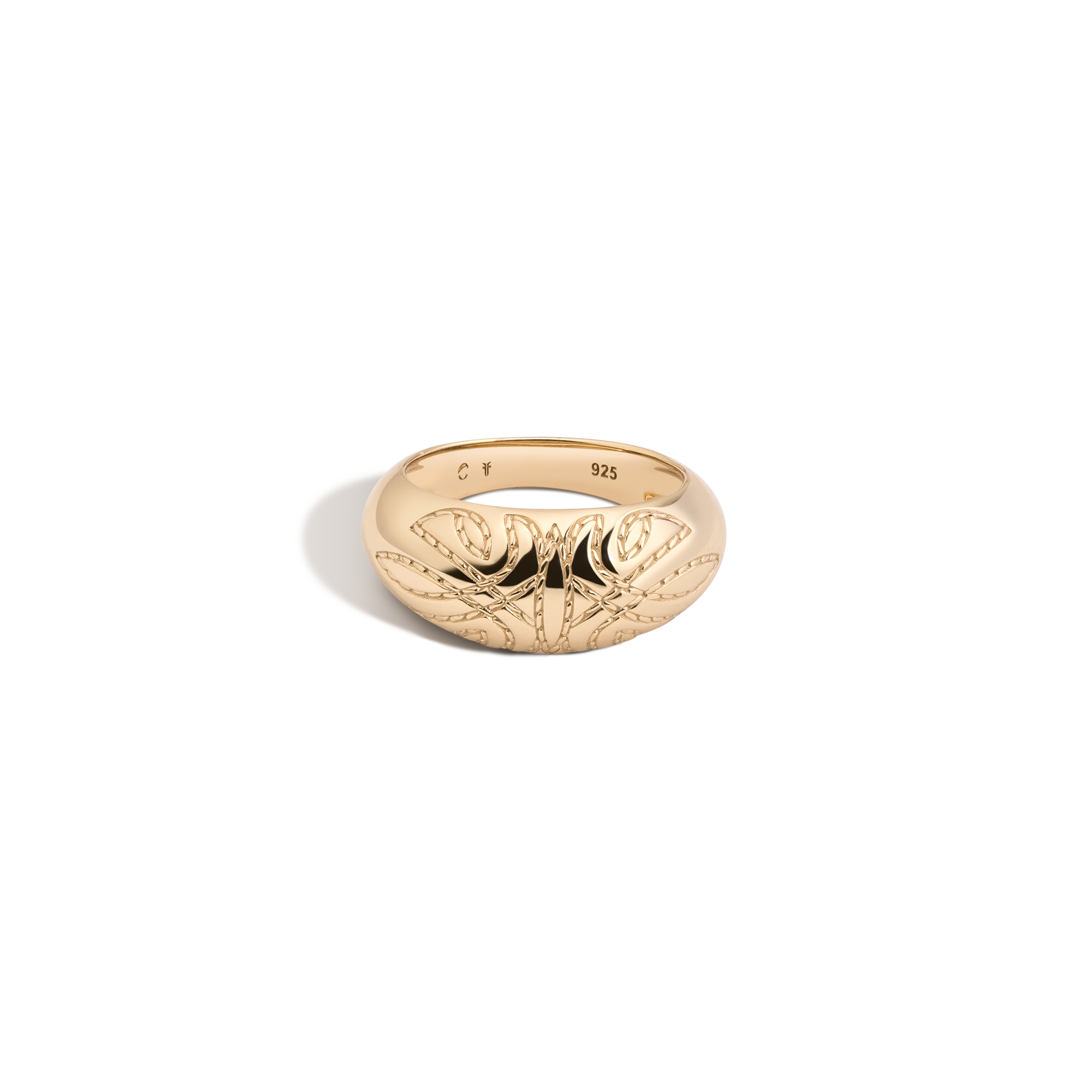 Aurate x Frye: Western Stitch Dome Ring