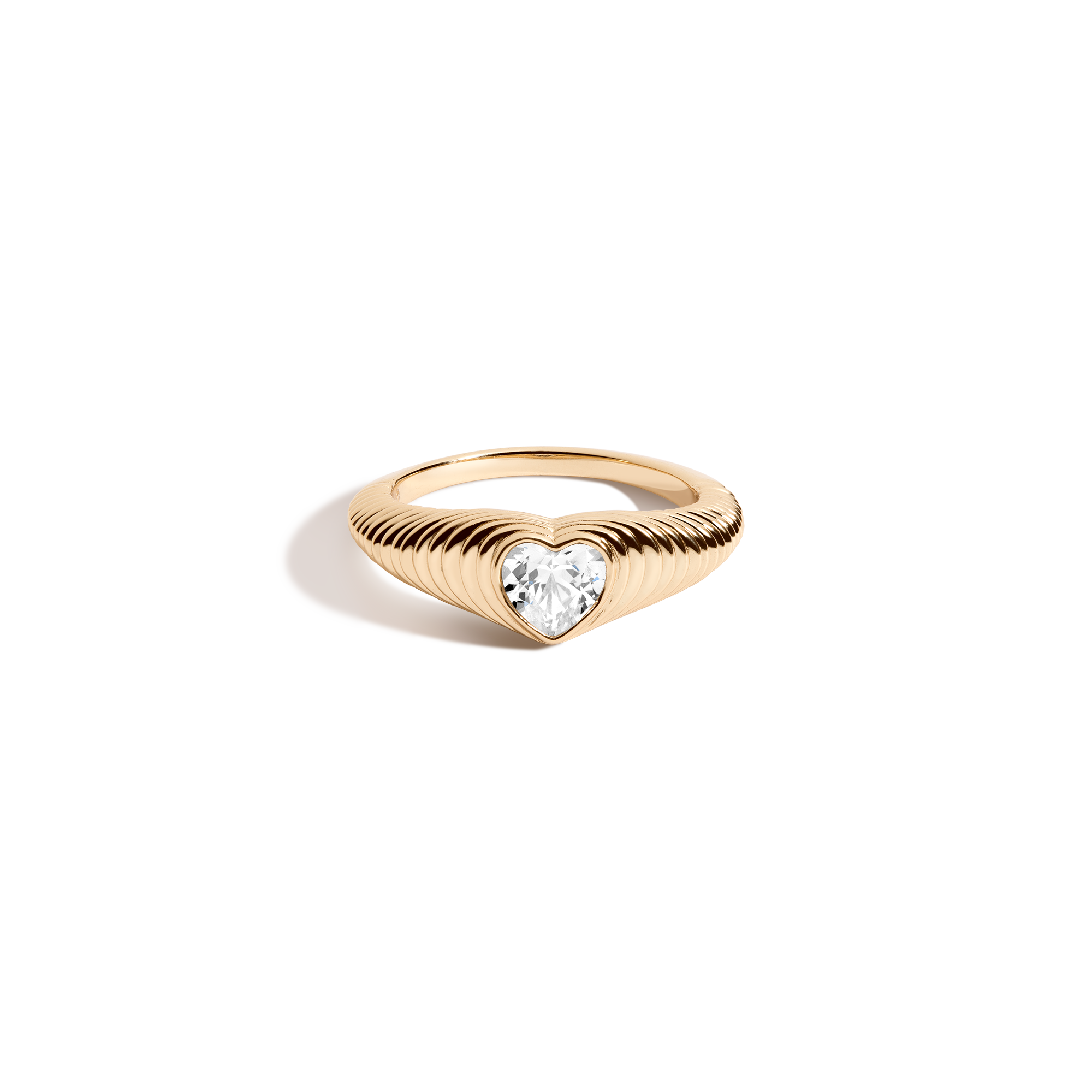 Radiant Heart Art Deco Ring