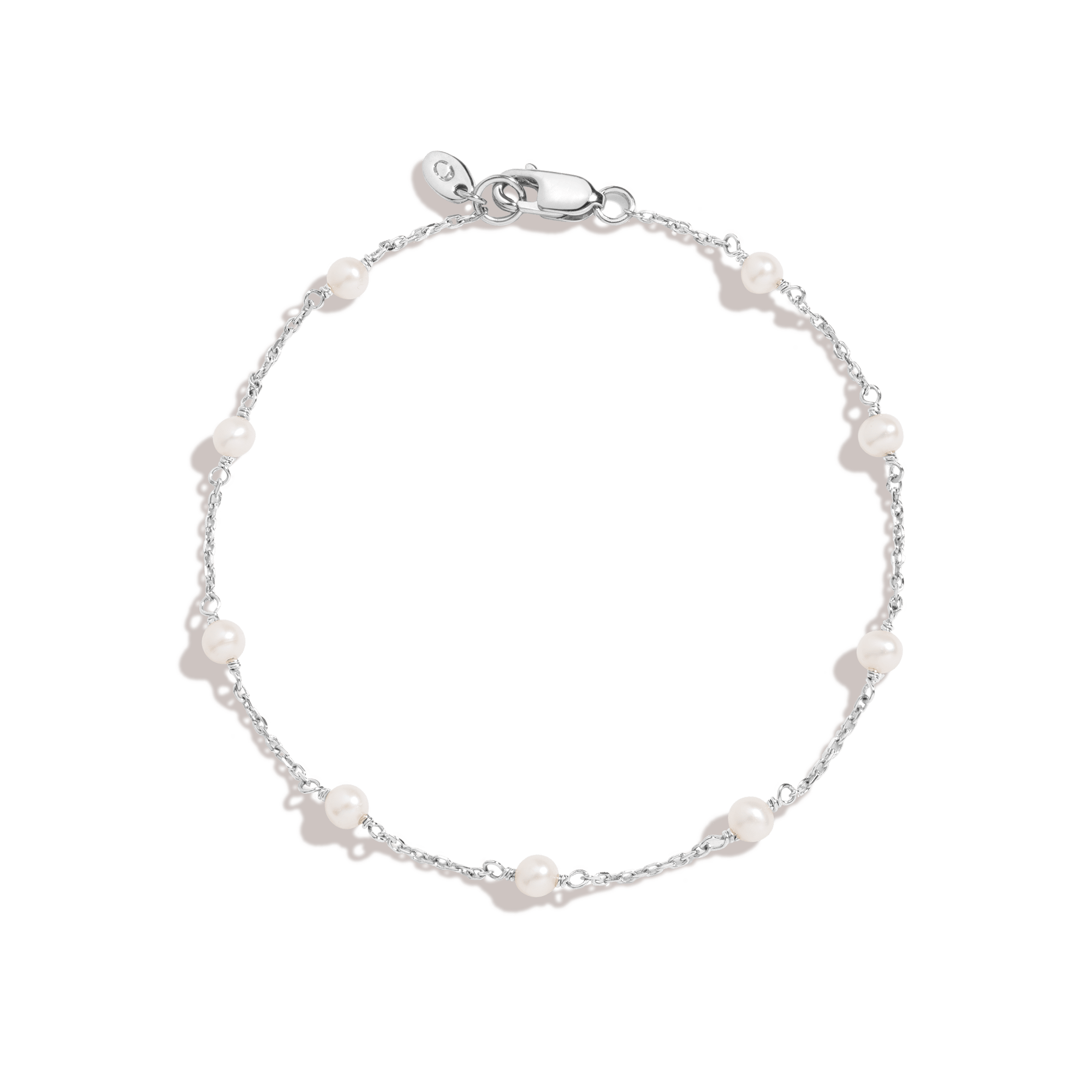 Classic Pearl Station Bracelet