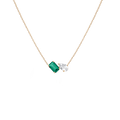 Toi et Moi Gemstone Mini Heirloom Necklace