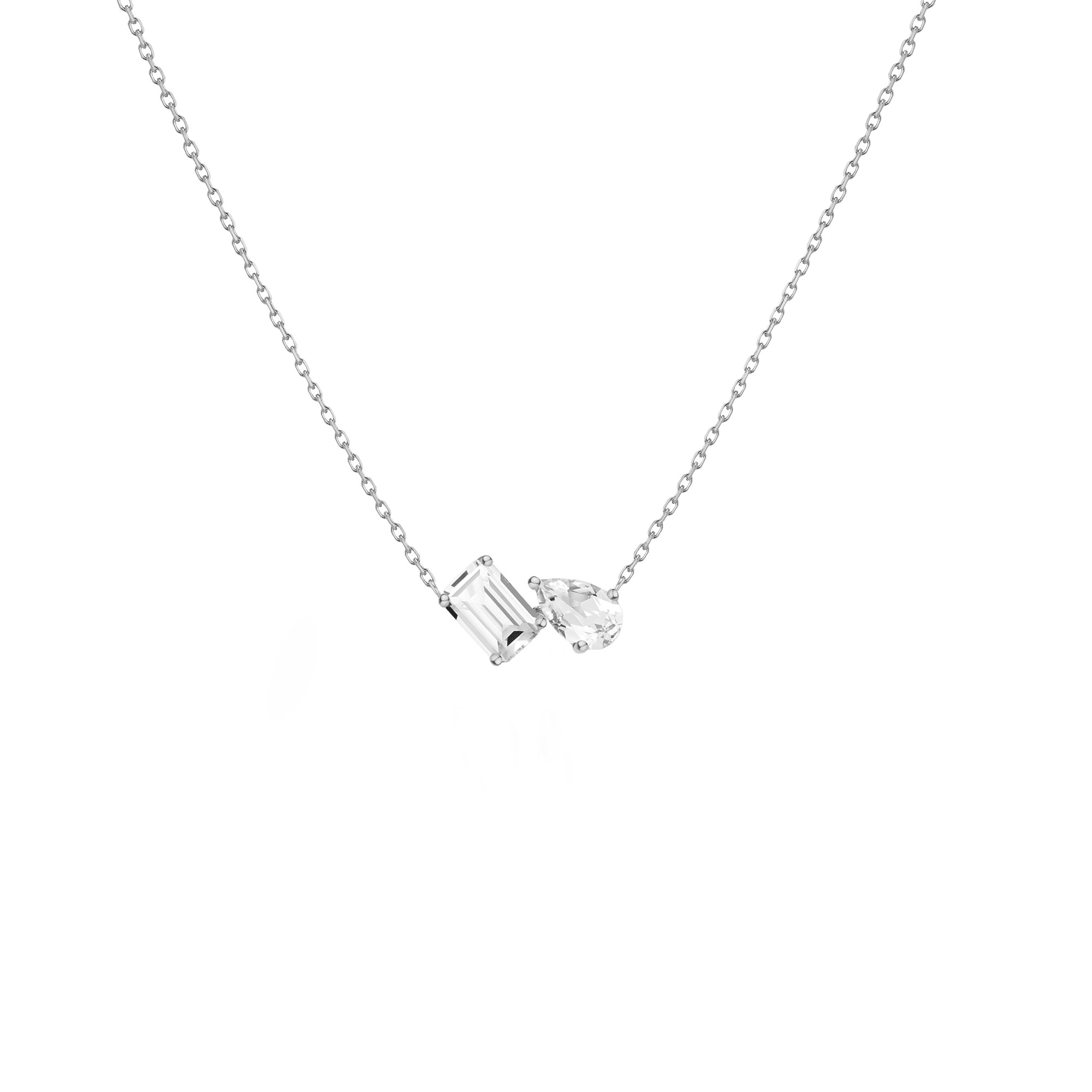 Toi et Moi Gemstone Mini Heirloom Necklace