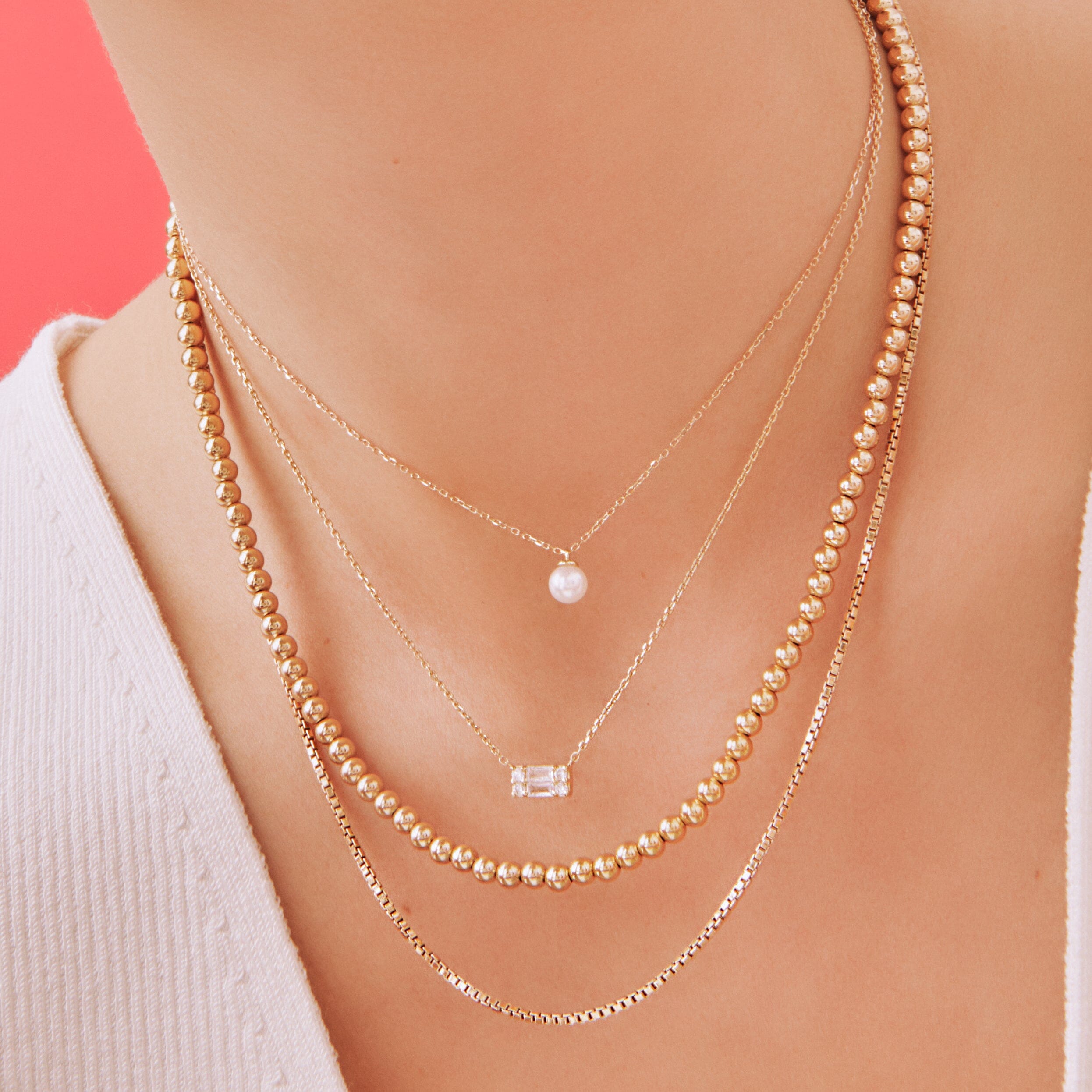 Simple Pearl Necklace