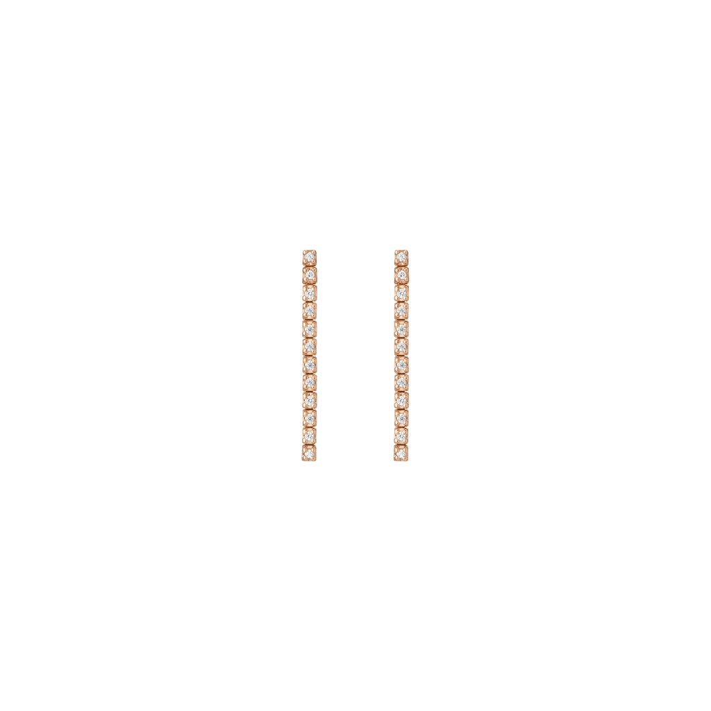 Petite Lab Grown Diamond Tennis Earrings