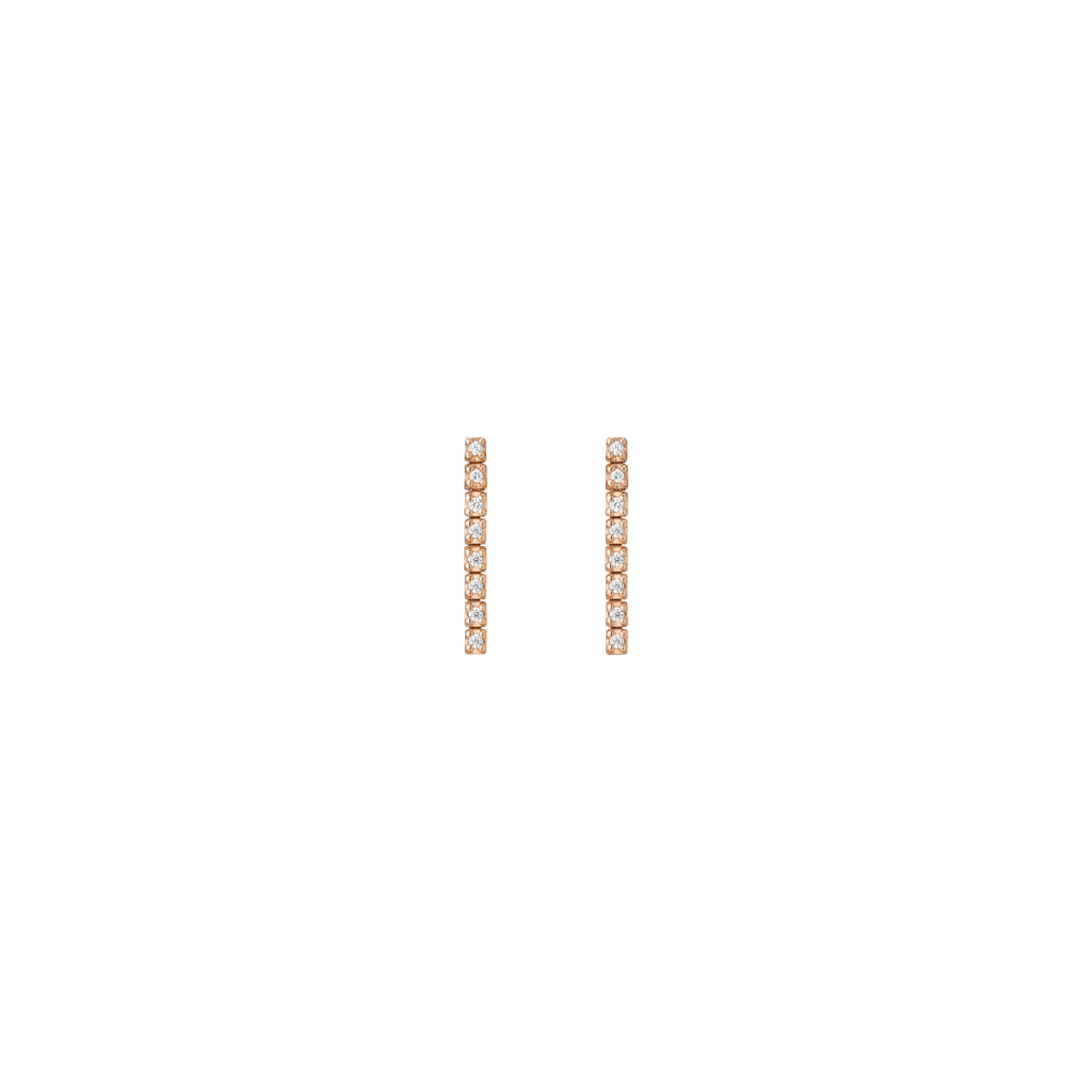 Petite Lab Grown Diamond Tennis Earrings