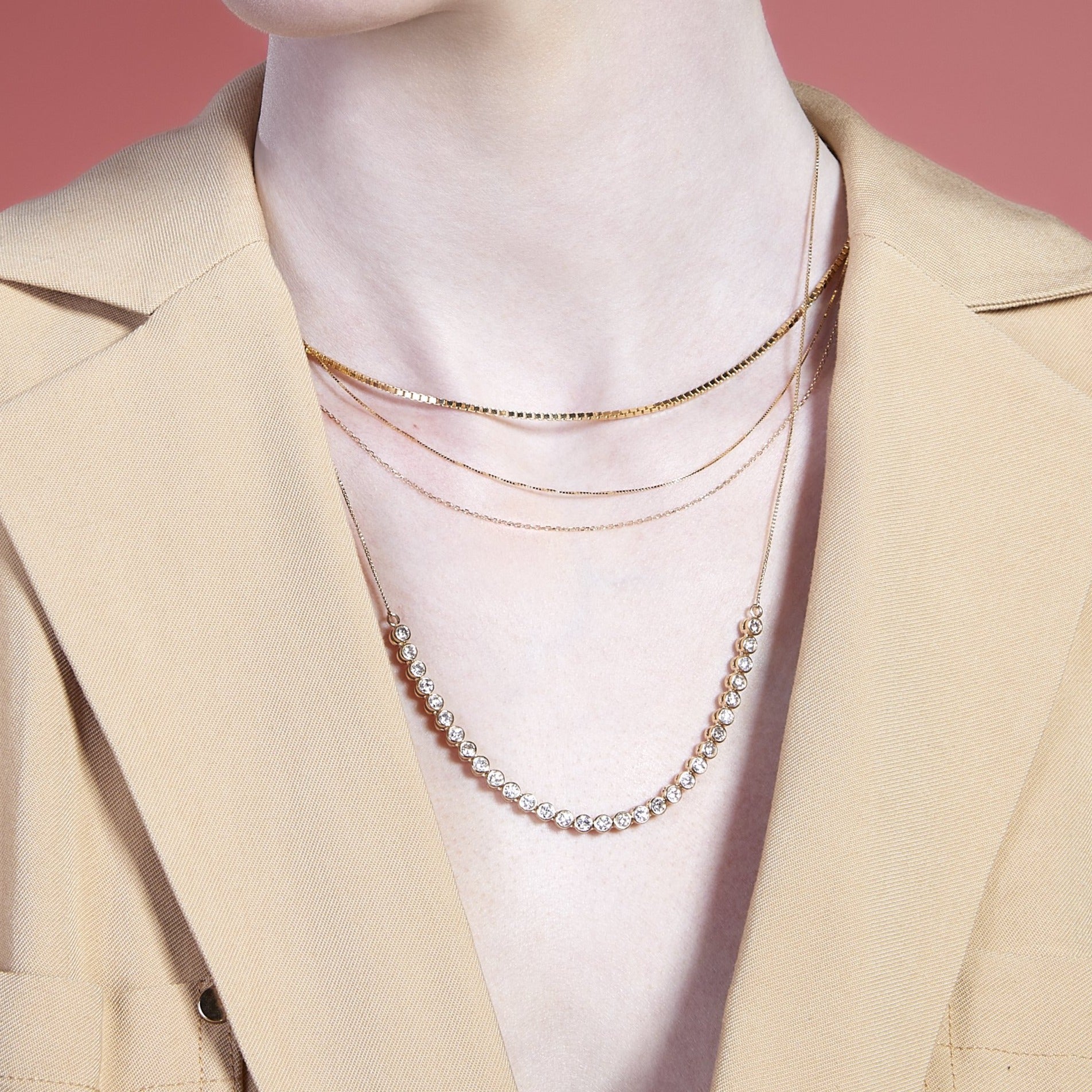 Small Box Chain Necklace