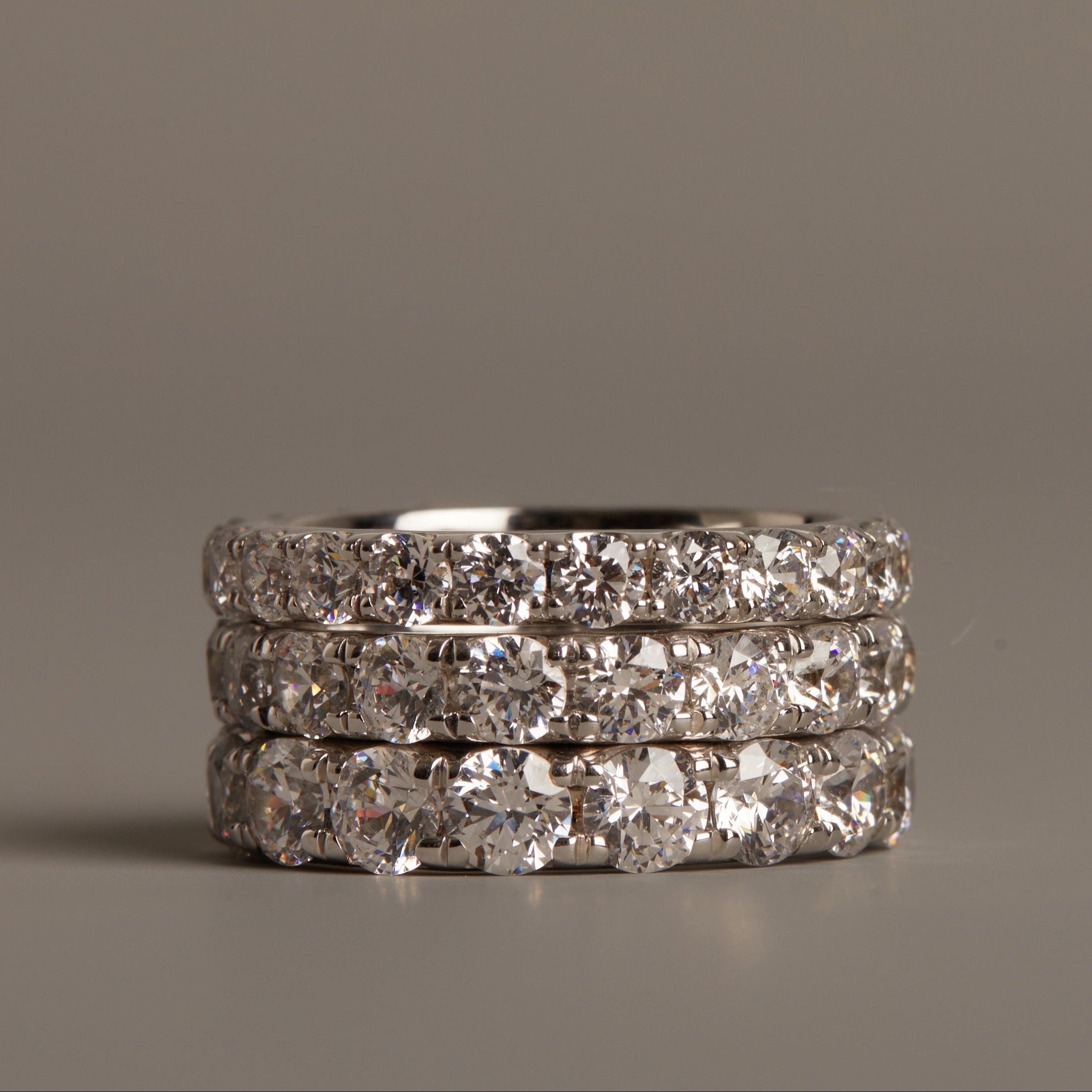2ct Round Lab Grown Diamond Eternity Ring