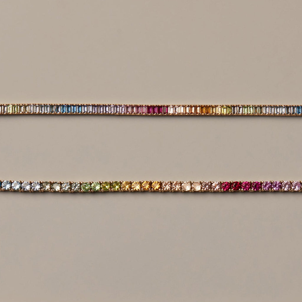 Ombré Rainbow Tennis Bracelet