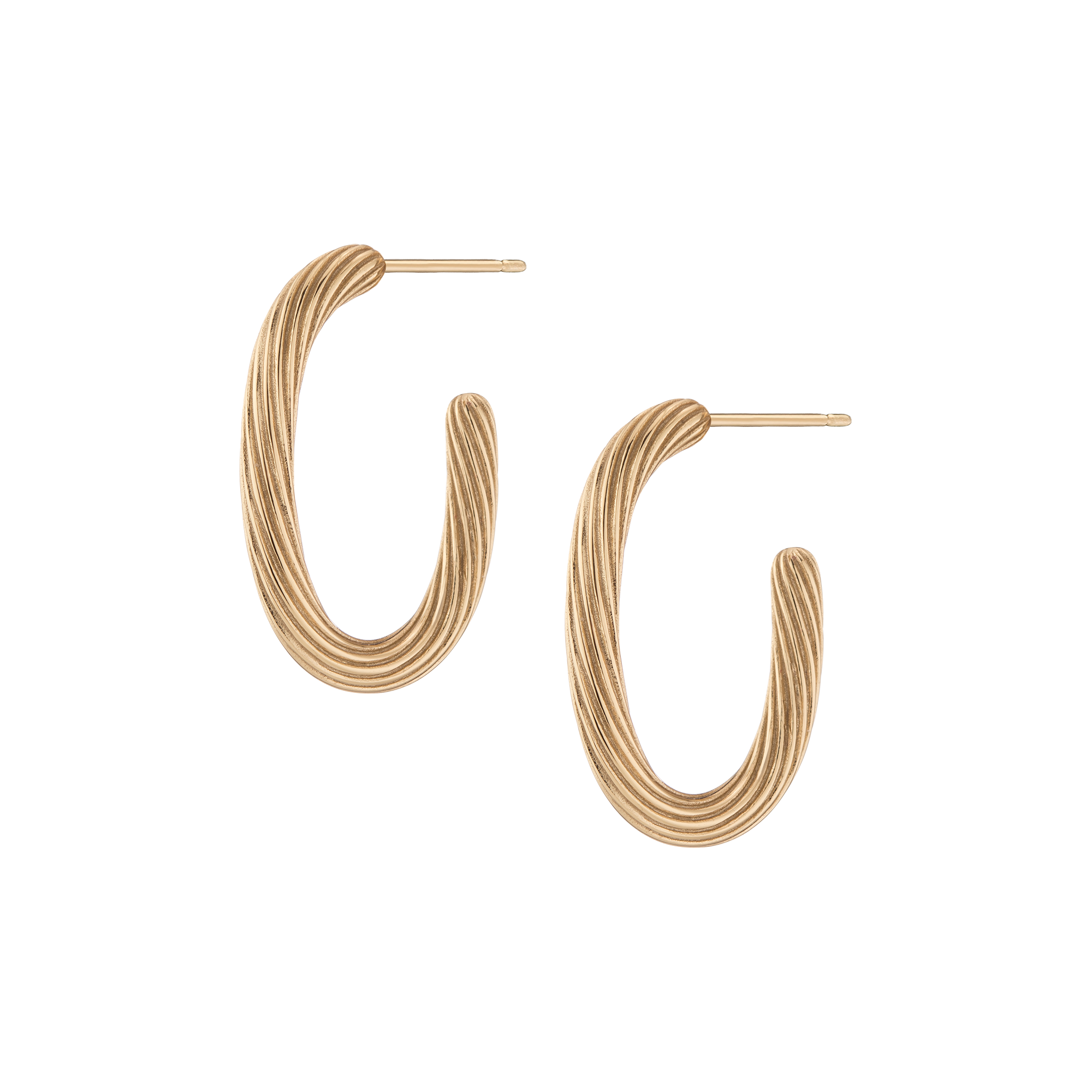 Aurate x Marilyn Monroe: Twisted Rope Hoop Earrings