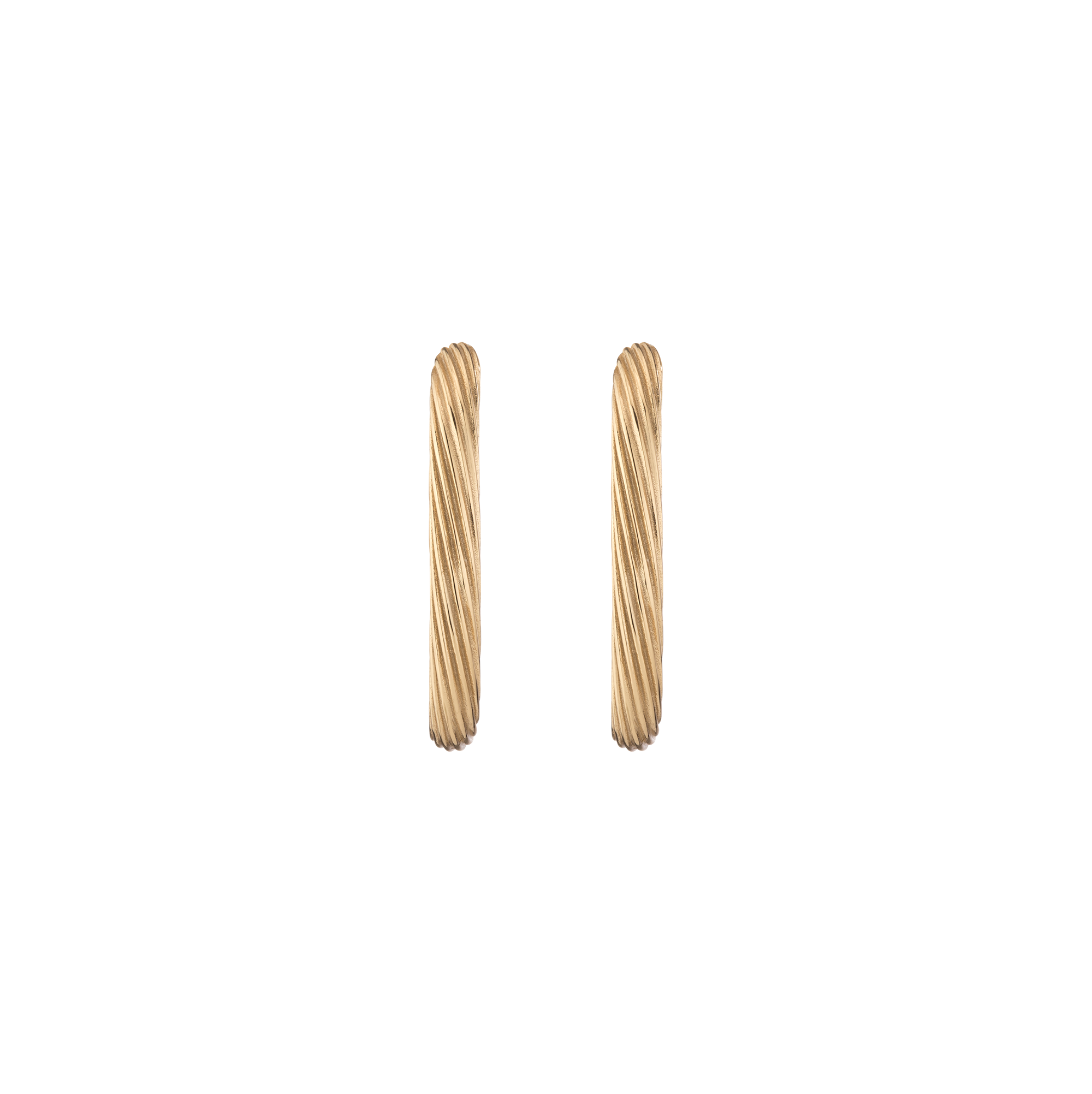 Aurate x Marilyn Monroe: Twisted Rope Hoop Earrings