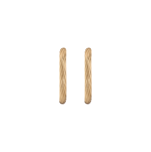 Aurate x Marilyn Monroe: Twisted Rope Hoop Earrings