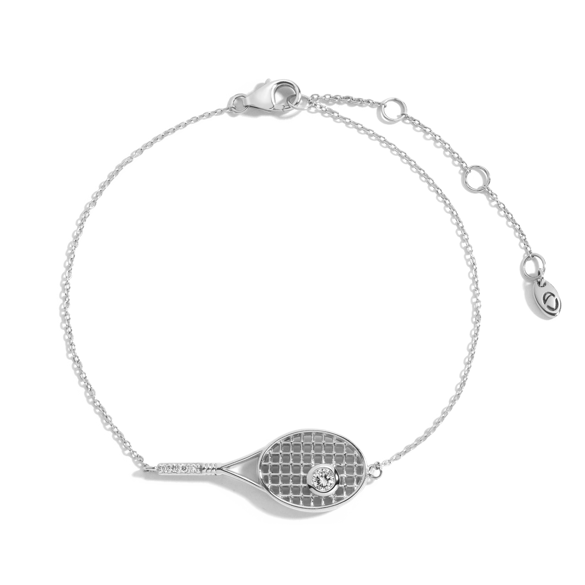 Lab Grown Diamond Tennis Racket Bracelet